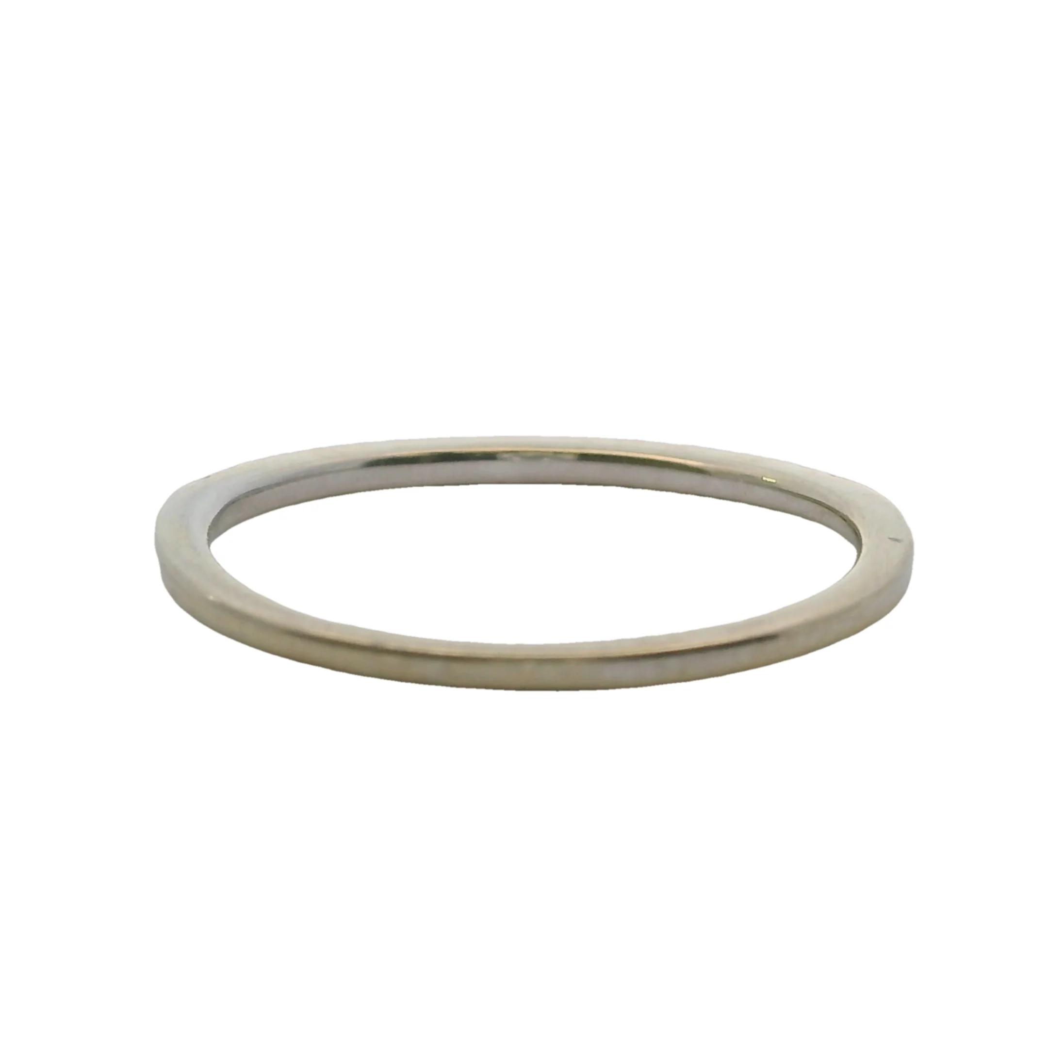 10kt White Gold and Diamond Line Stackable Wedding Band Ring Size 6.5 - Image 4