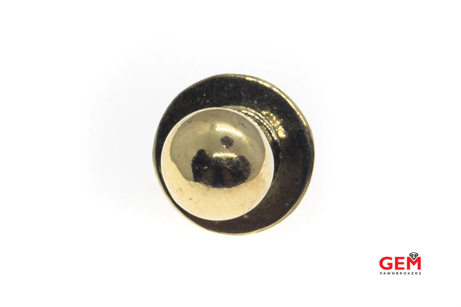14 KT Yellow Gold Baby Pacifier Dummy Binky Charm Pendant - Image 3