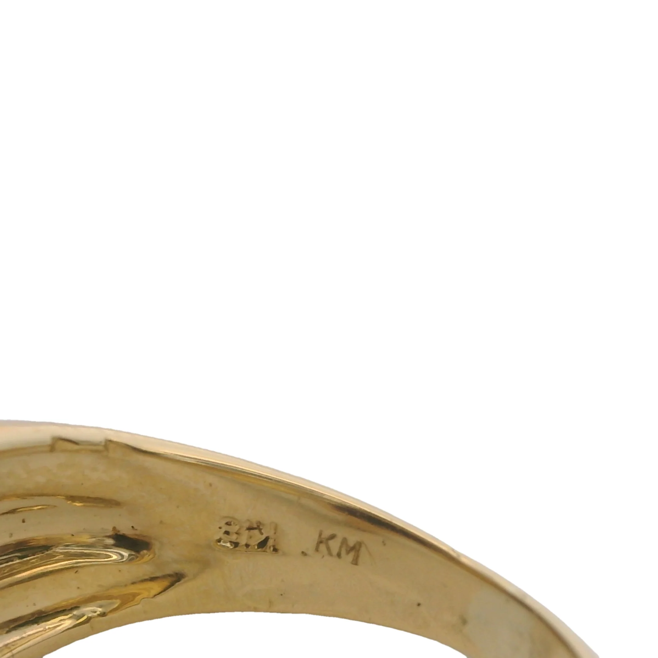 18kt Yellow Gold Bezel-Set Amethyst Cocktail Ring With Accent Rubies and Diamonds Size 5 - Image 6