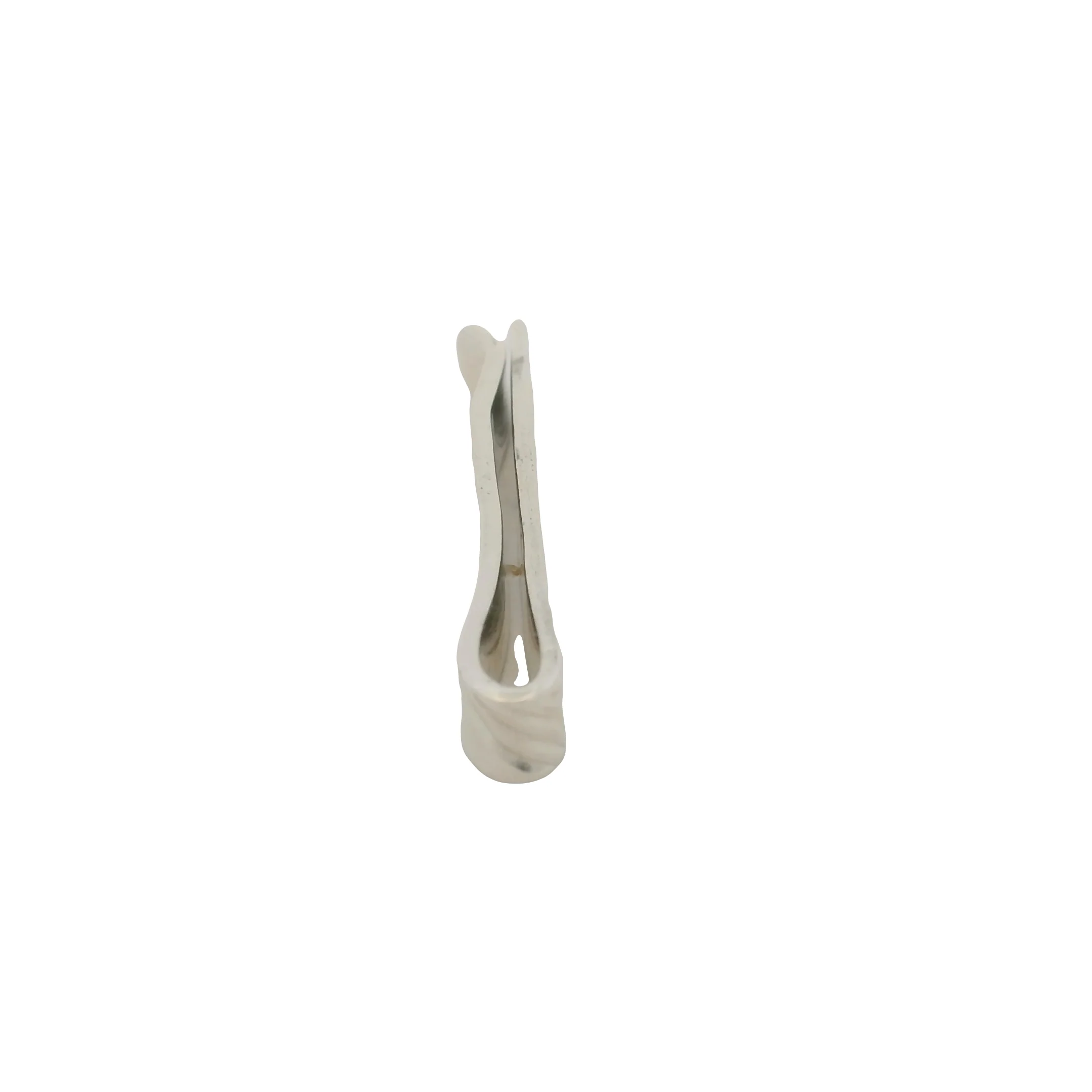 925 Sterling Silver 1.8" Long Tie Bar Pin With Chased Geometric Pattern Made in Mexico - Image 3