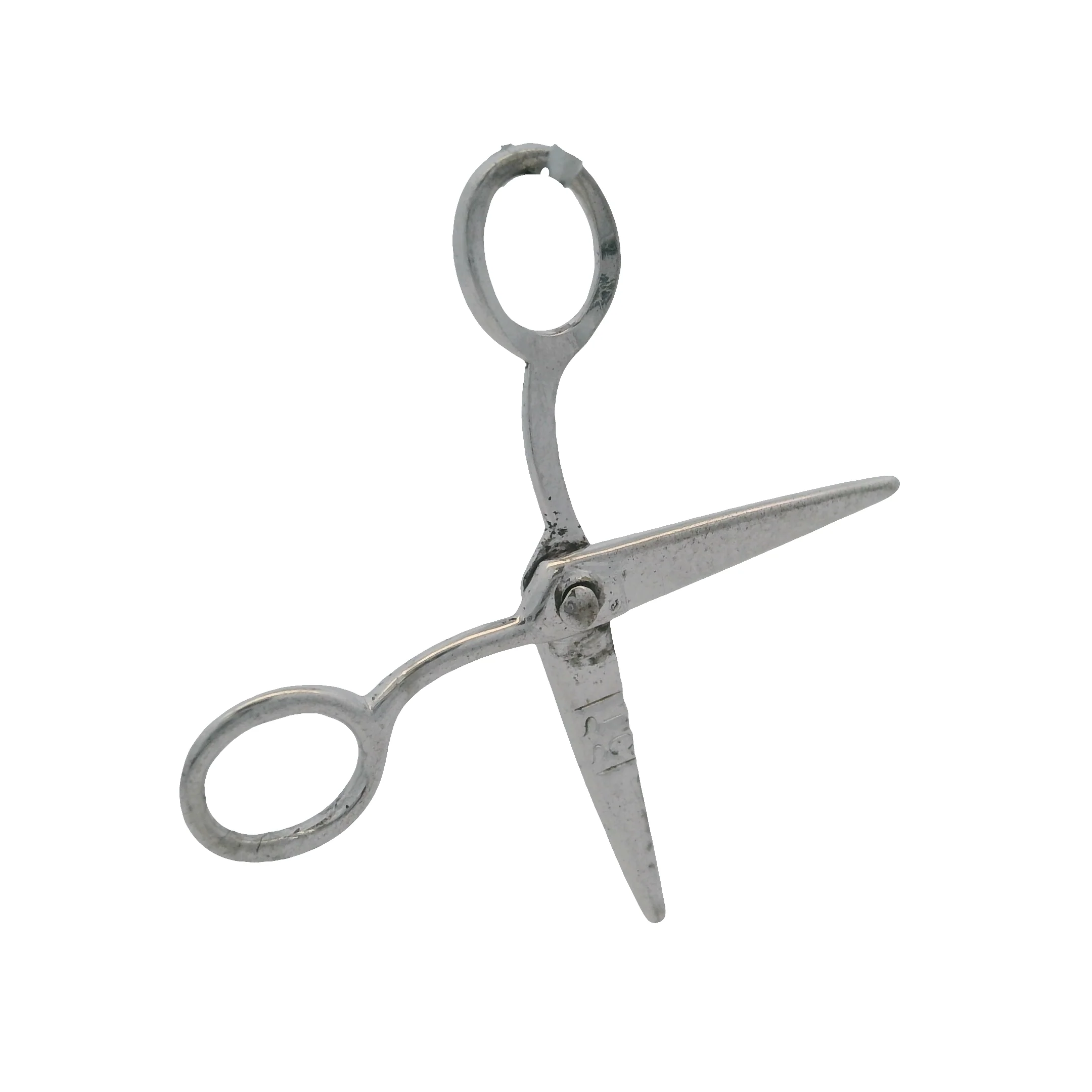 925 Sterling Silver Miniature Scissors Sewing Tools Movable 25mm Charm Pendant - Image 4