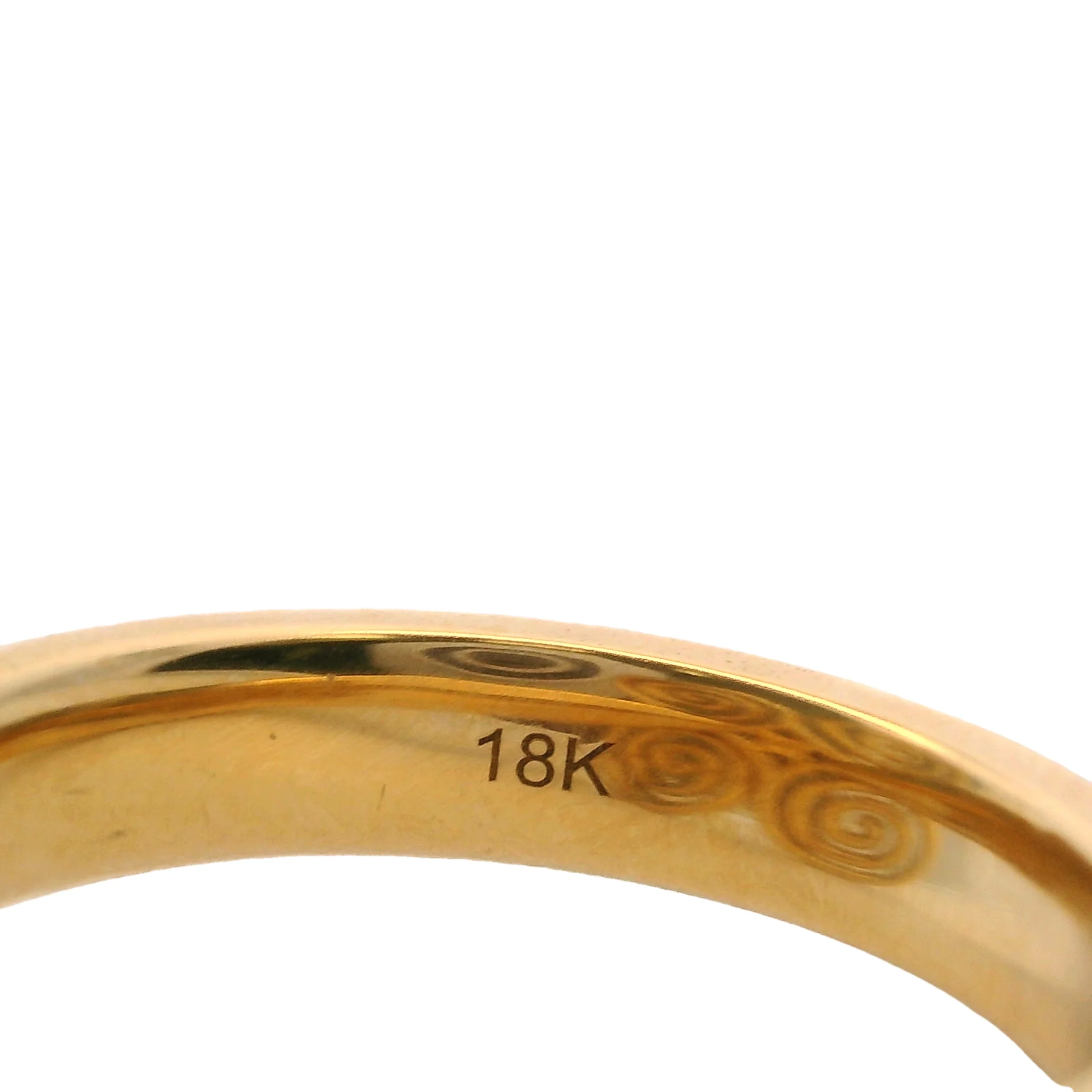 Amina Sorel 18kt Yellow Gold "Continuum" Large Celestial Spiral Statement Diamond Ring - Image 6