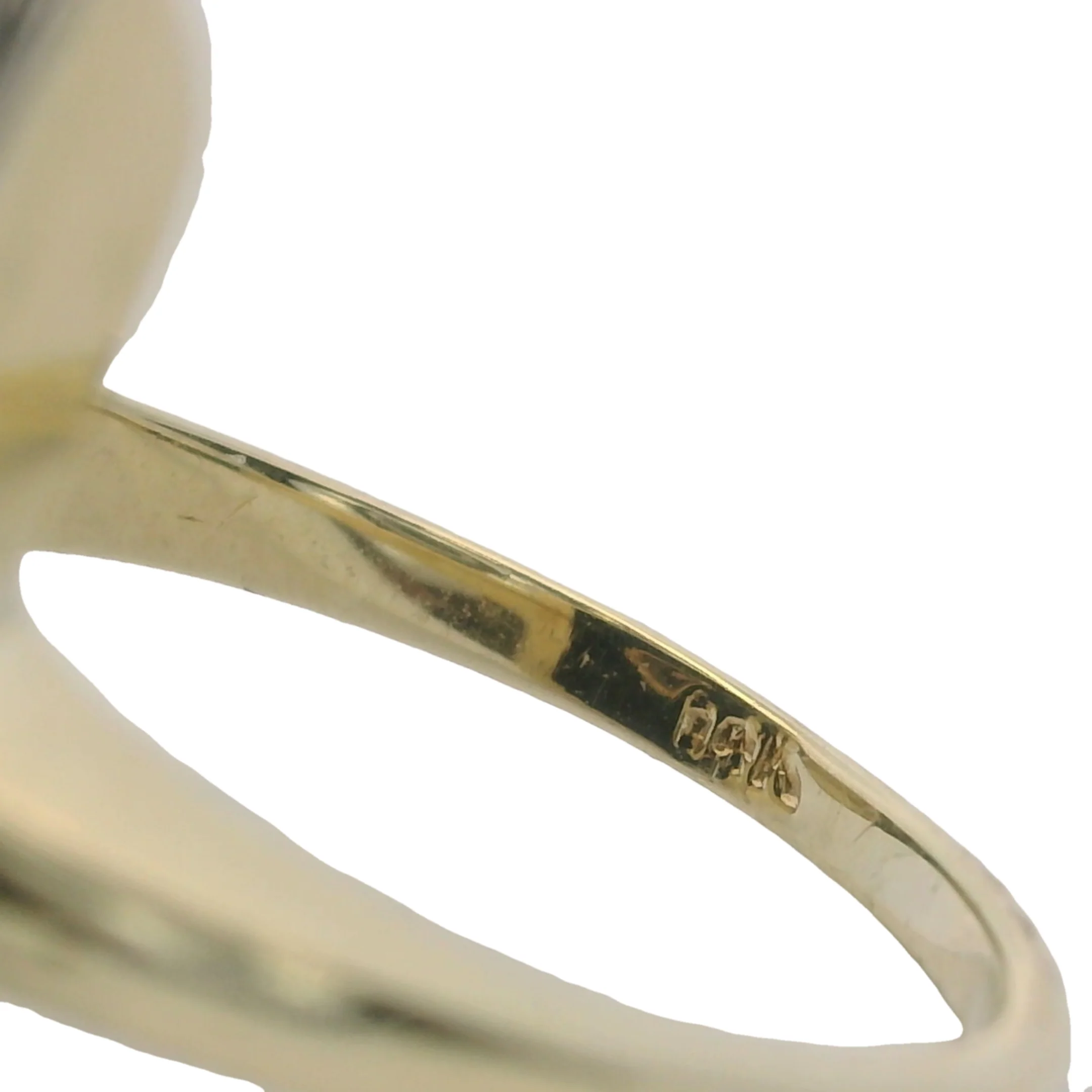 Antique 1900-1910s 14kt Yellow Gold Onyx Shield Ring with Old Mine Diamond Size 3.75 - Image 6
