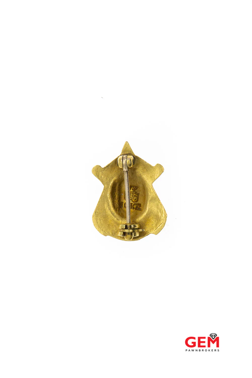 Antique 1932 New York Public School Brooklyn PS9 Lapel Pin Tie Tac 14k Gold 585 - Image 3