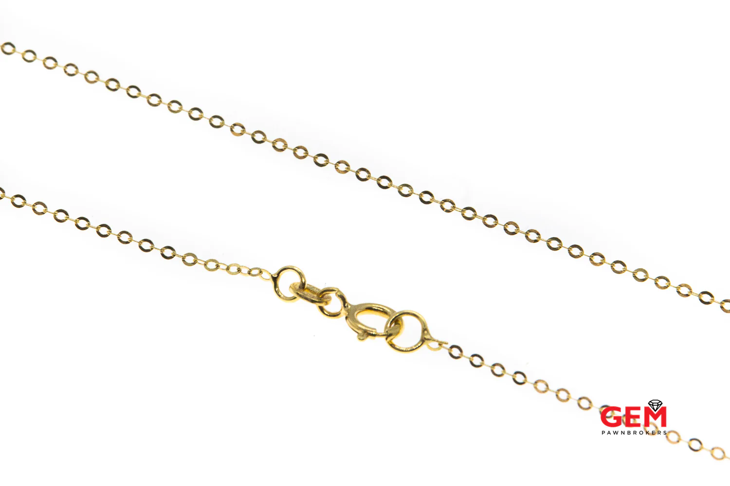 Asymmetrical Italy Arezzo 1.2mm Chain Link Cross Solid 14K 585 Yellow Gold 23.8" Necklace & Charm - Image 3