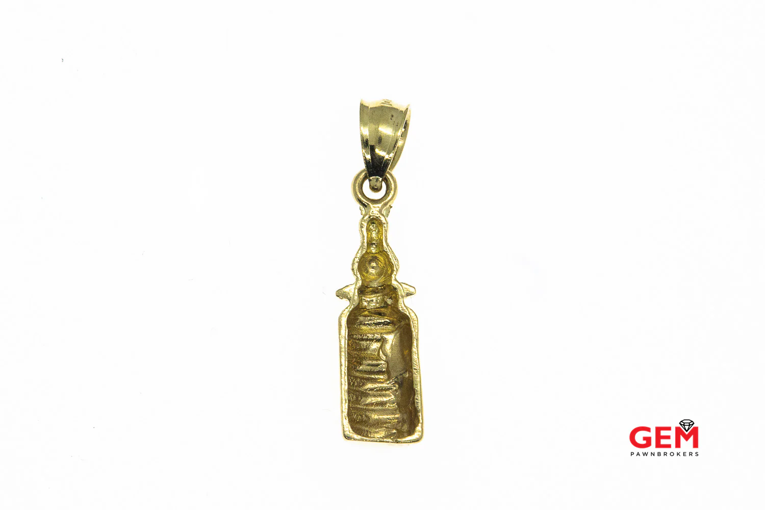 Baby Milk Bottle Solid 10K 375 Charm Pendant - Image 3