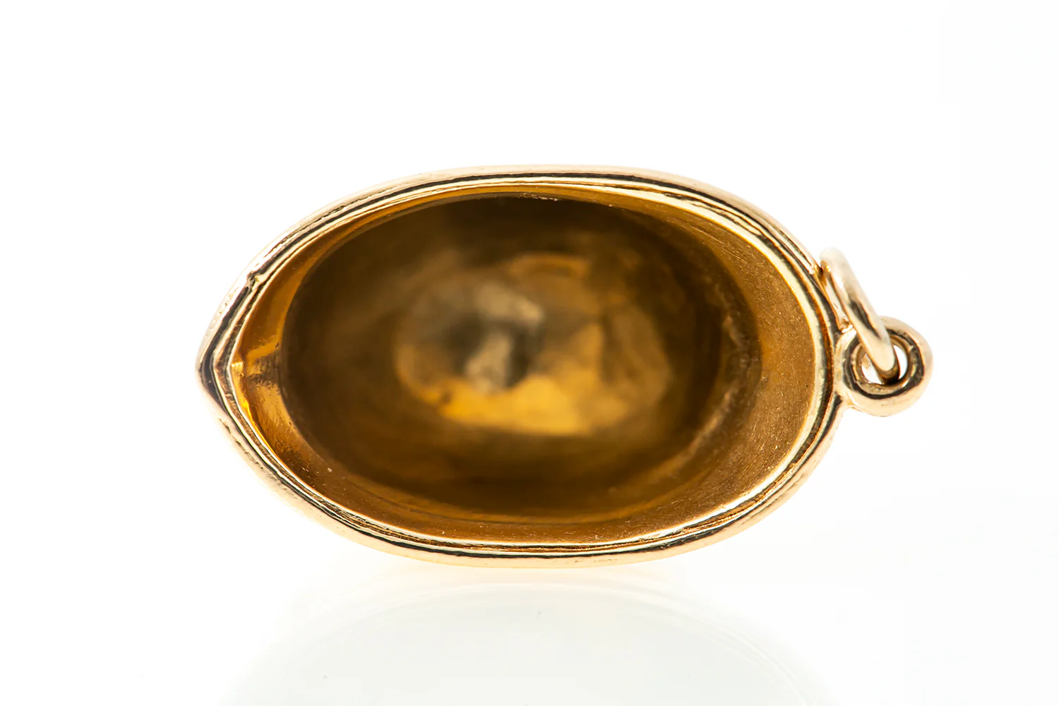 Bahamas English Hallmark 14k 585 Yellow Gold Police Helmut Charm Pendant - Image 5