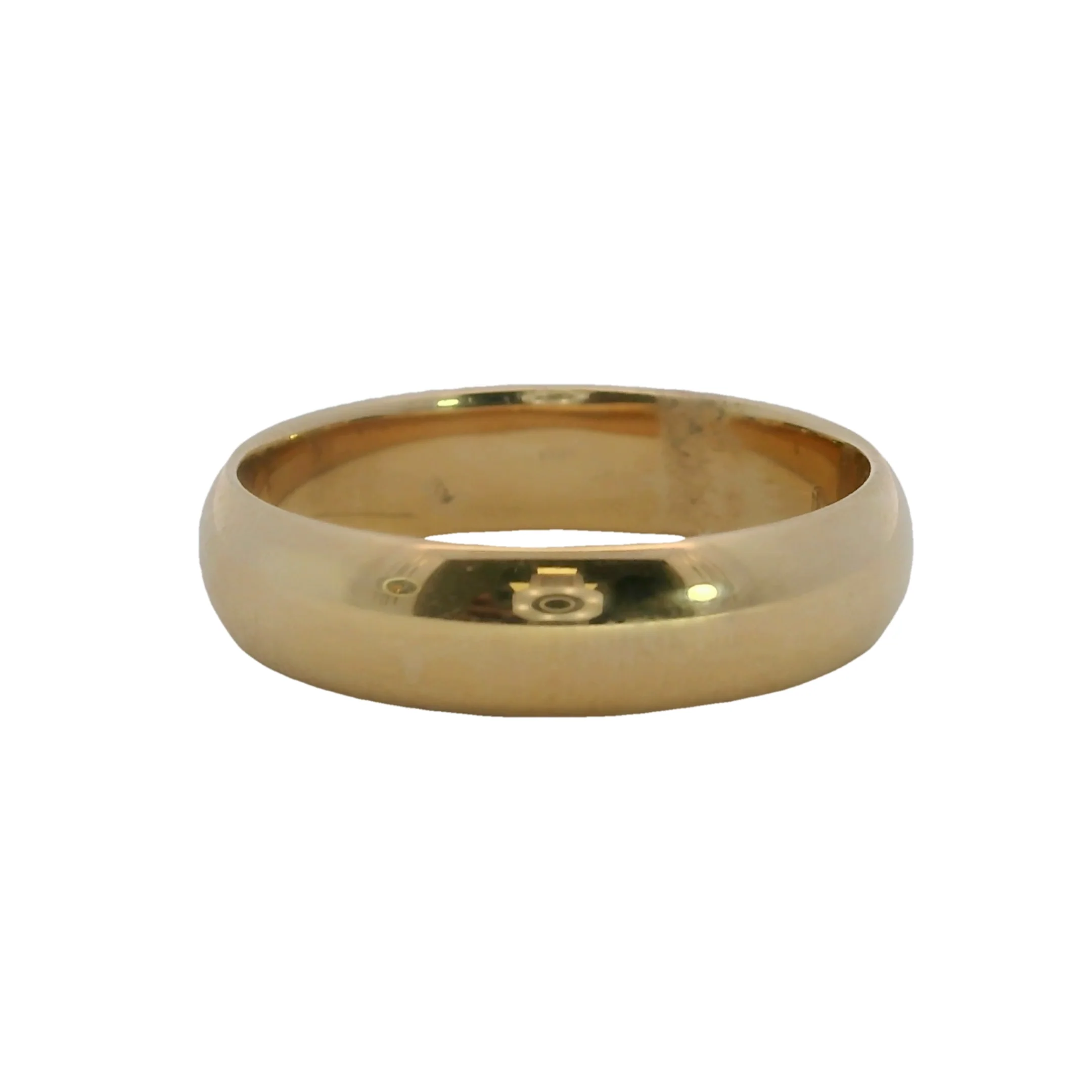 Blue Nile Solid 14kt Yellow Gold 5mm Classic Wedding Band Ring - Image 2