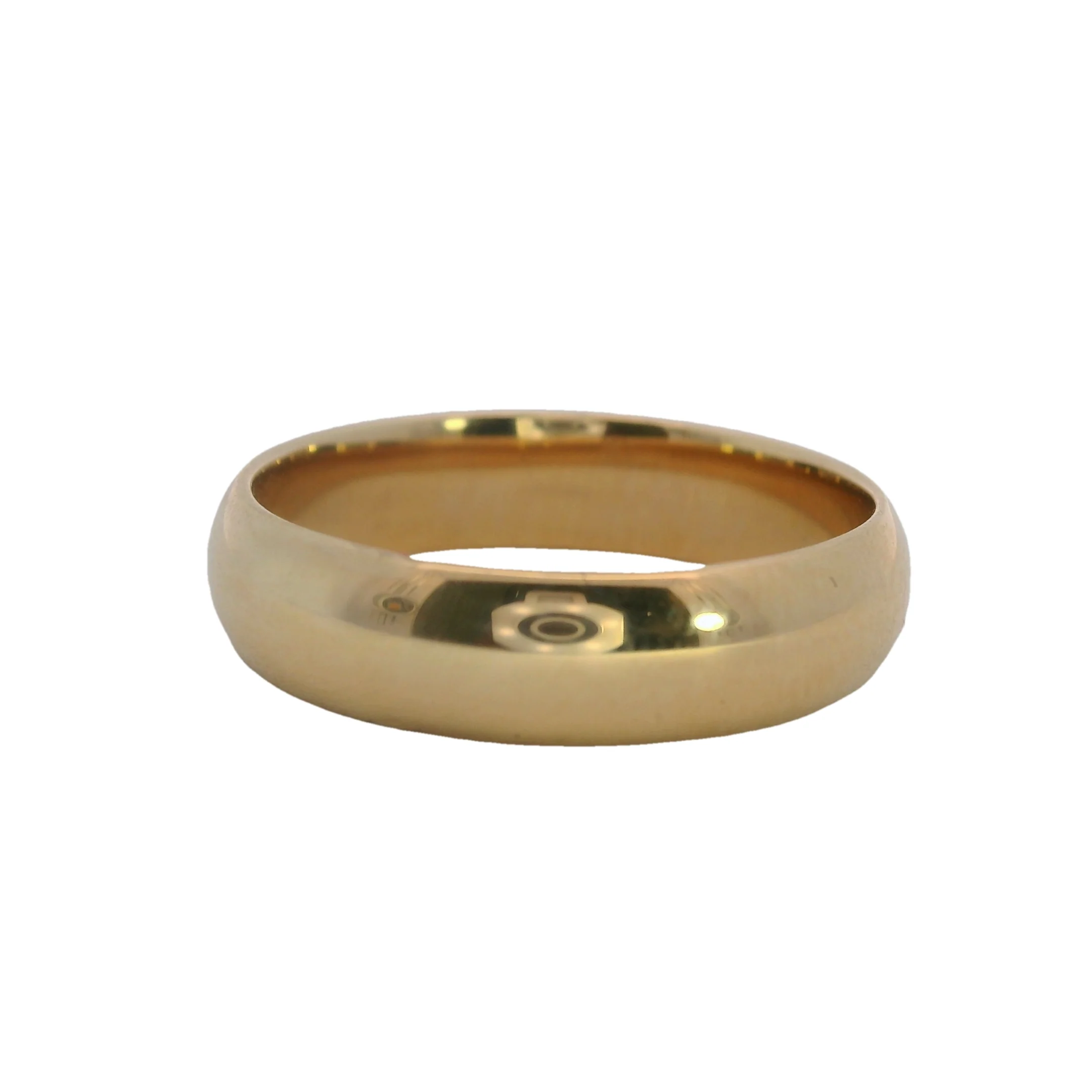 Blue Nile Solid 14kt Yellow Gold 5mm Classic Wedding Band Ring - Image 3