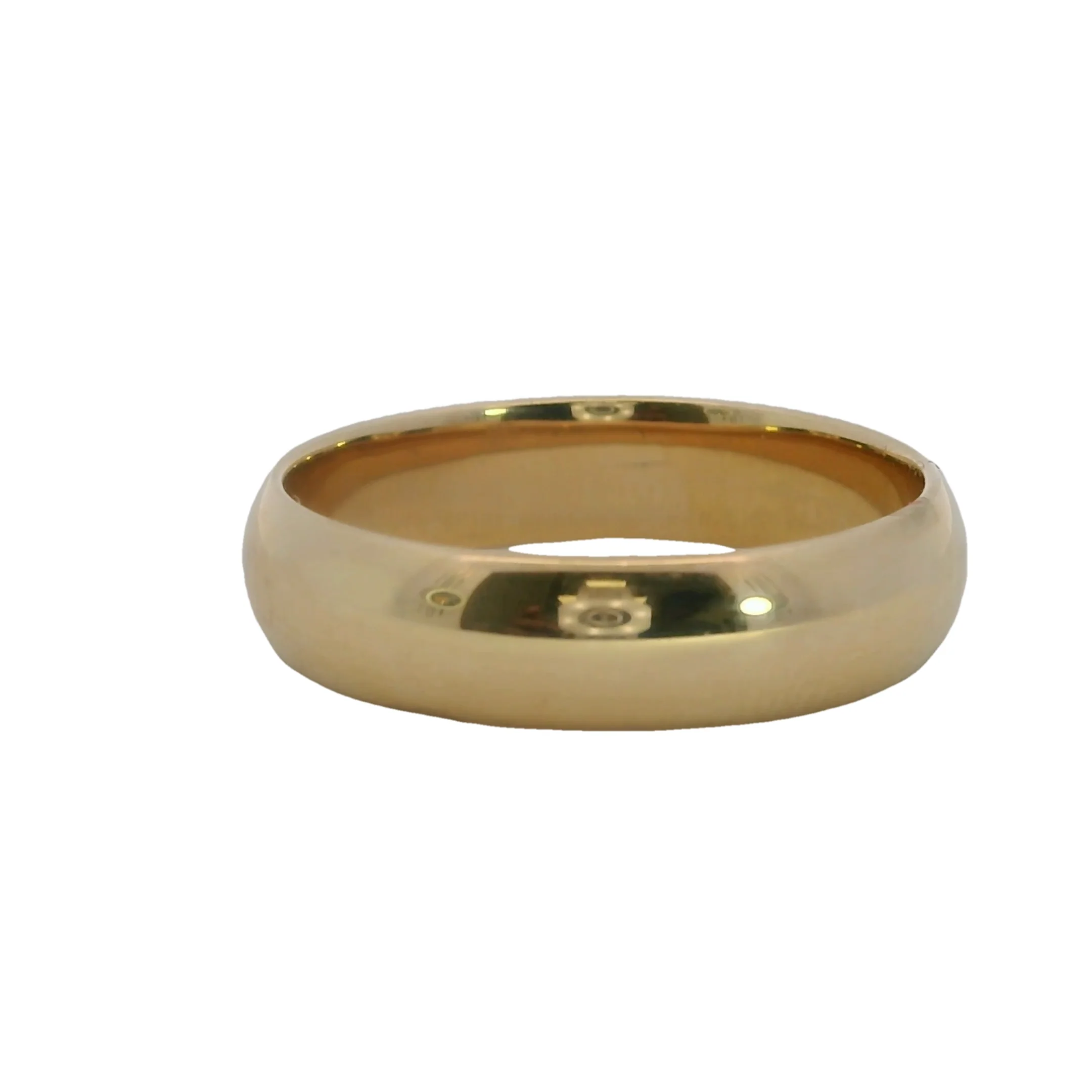 Blue Nile Solid 14kt Yellow Gold 5mm Classic Wedding Band Ring - Image 4