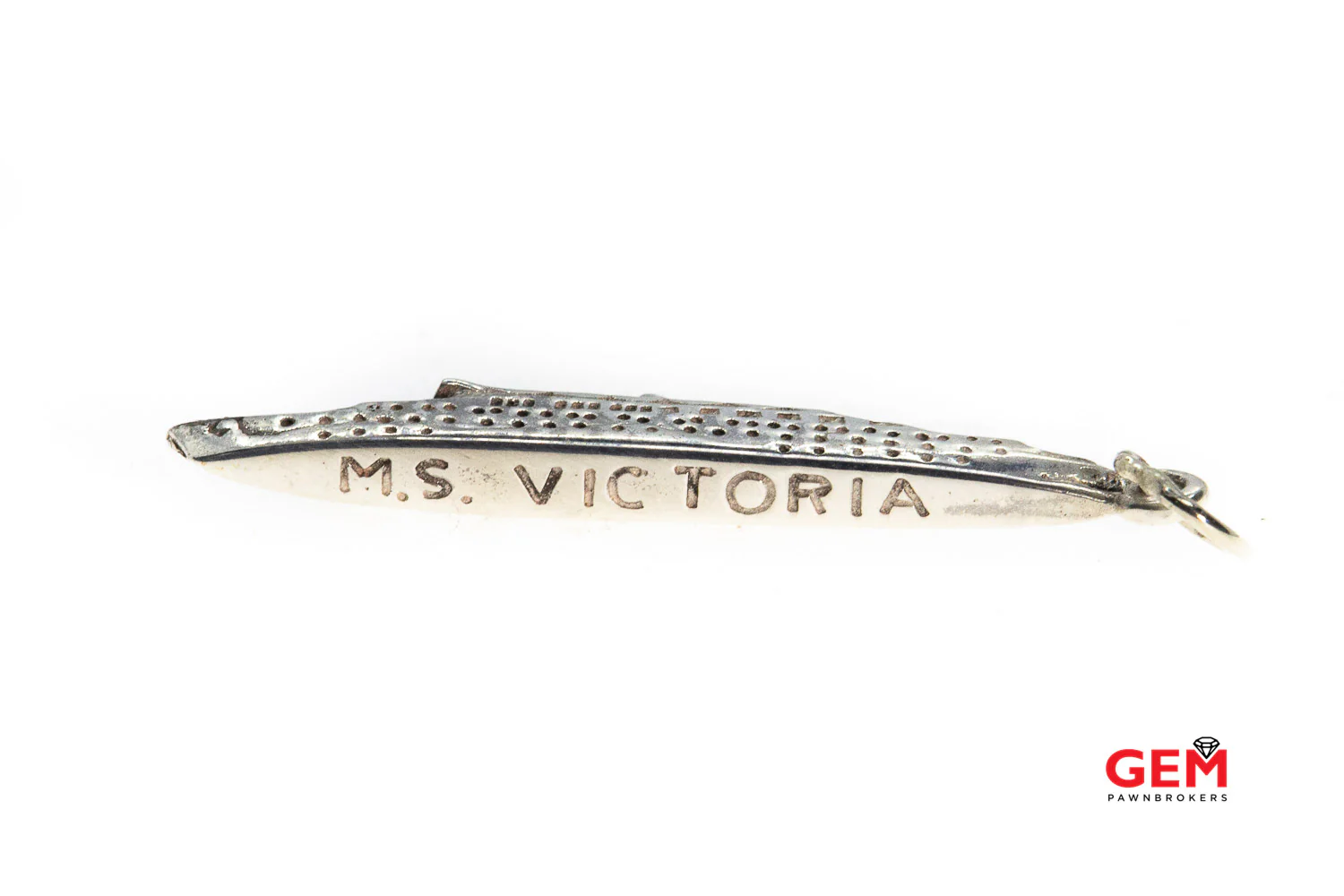British Monarch MS Victoria Vista Cruise Ship Charm 925 White Pendant - Image 2