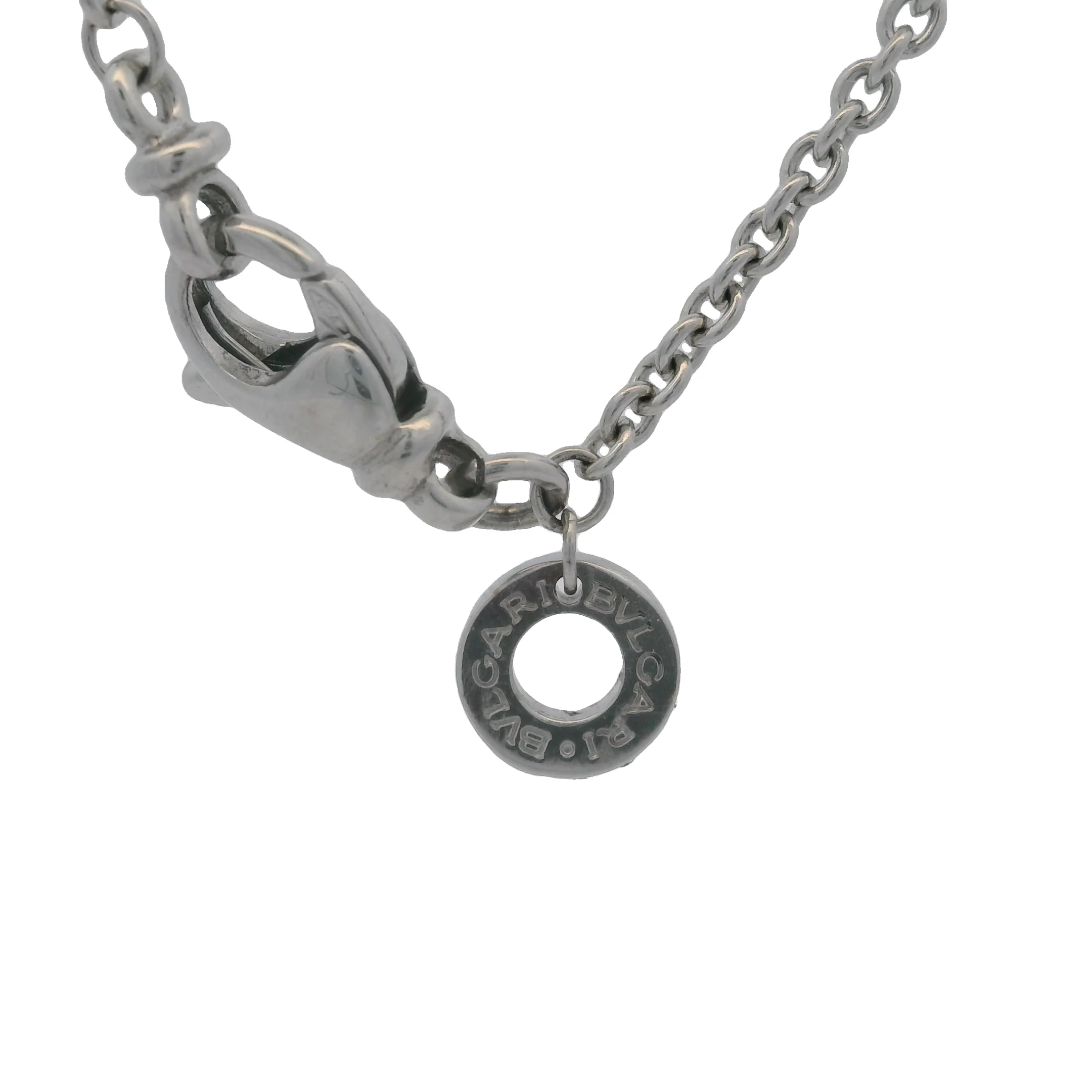 Bulgari Bvlgari Solid 18kt White Gold Classic Spring B.zero1 16" Necklace Made in Italy - Image 8