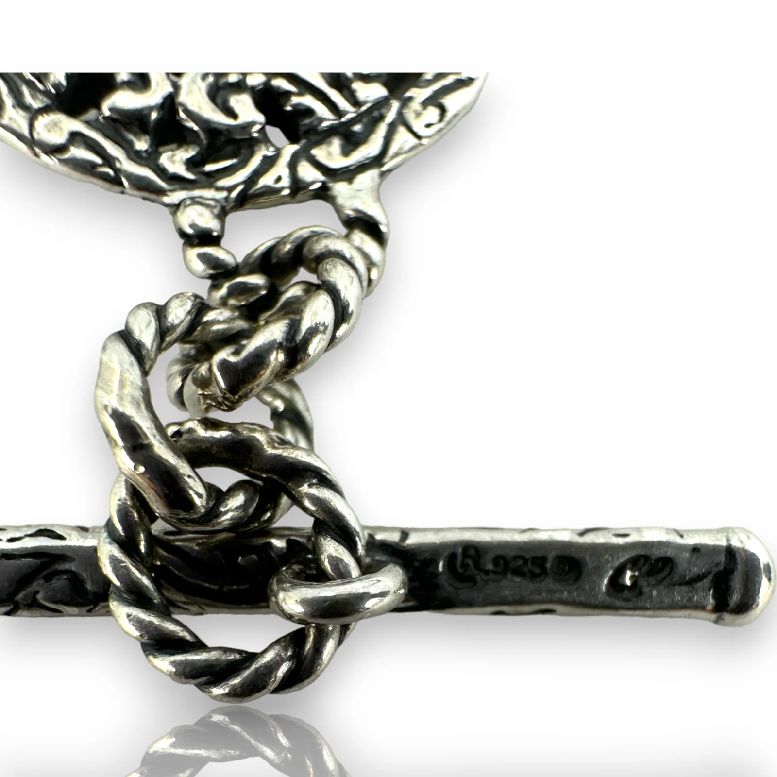 Carolyn Pollack Relios 925 Sterling Silver 925 Multiple Disc Toggle Bracelet - Image 2