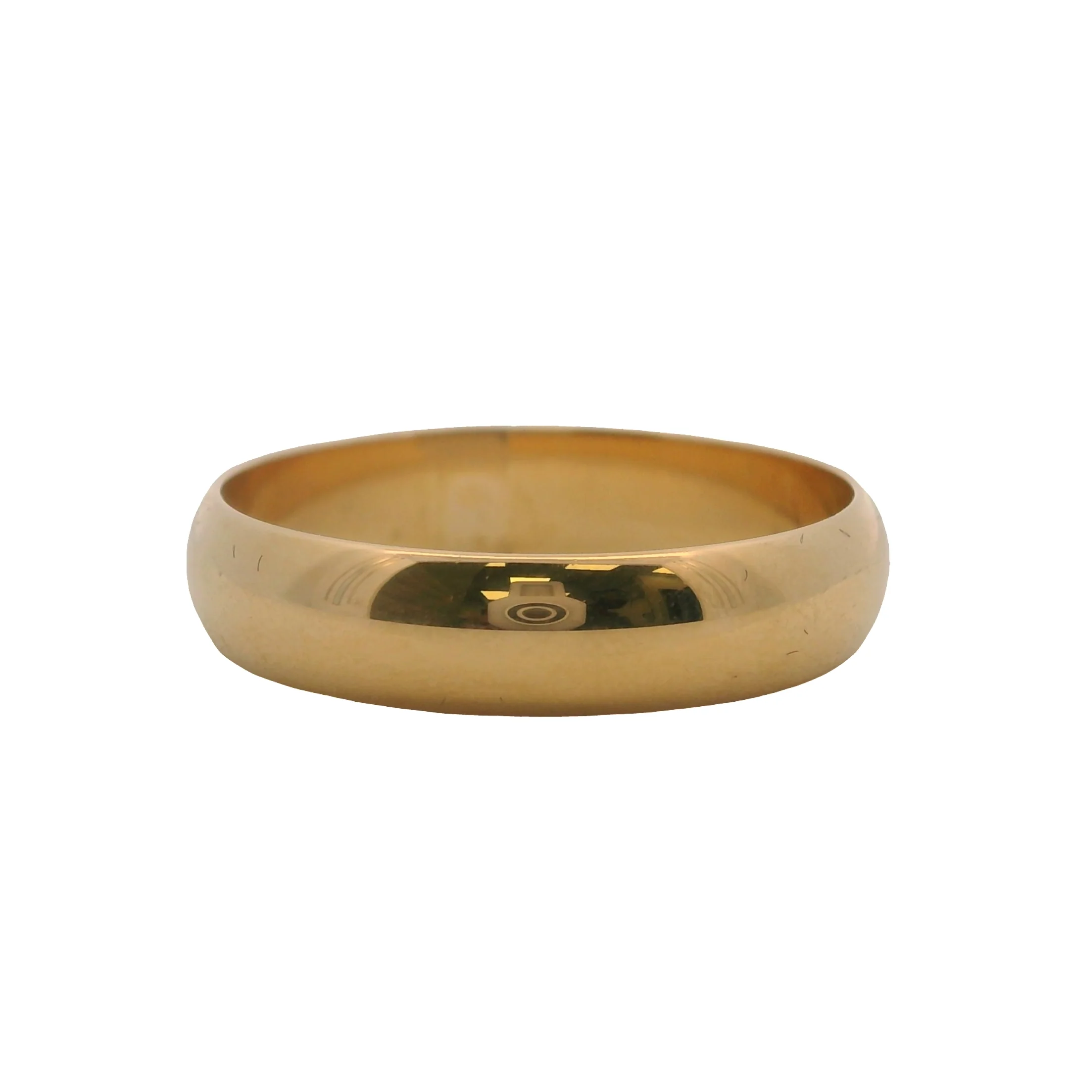 Cartier 1895 Solid 18kt Yellow Gold Classic D-Shape 5mm Ring Band - Image 3