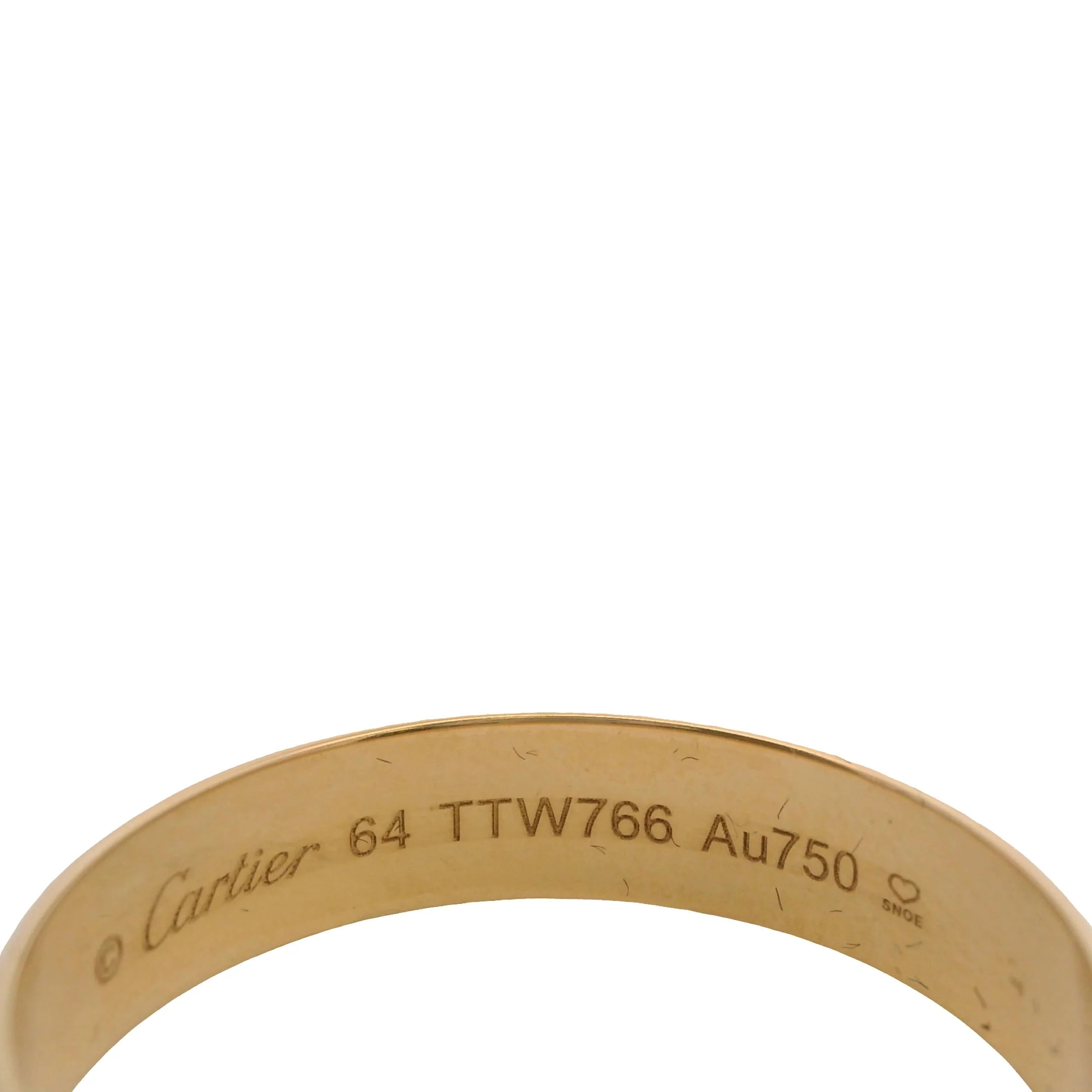 Cartier 1895 Solid 18kt Yellow Gold Classic D-Shape 5mm Ring Band - Image 4