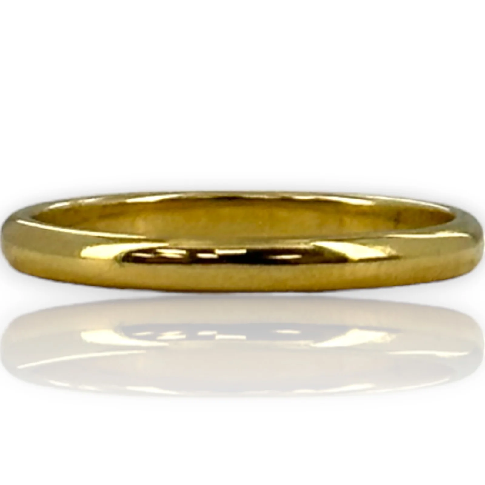 Catbird 18kt Yellow Gold 2mm Classic Wedding Band Stackable Ring Size 5.25