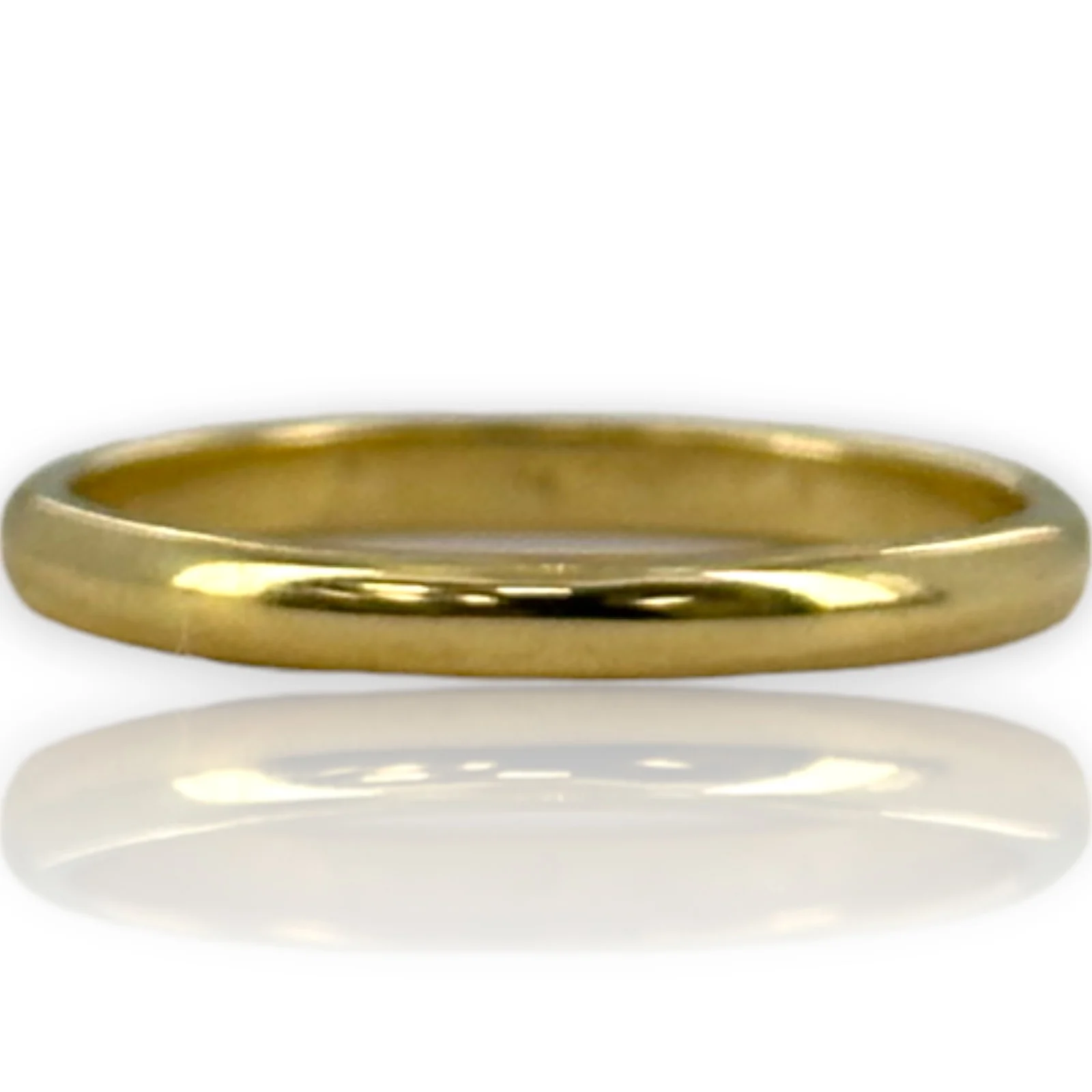Catbird 18kt Yellow Gold 2mm Classic Wedding Band Stackable Ring Size 5.25 - Image 3
