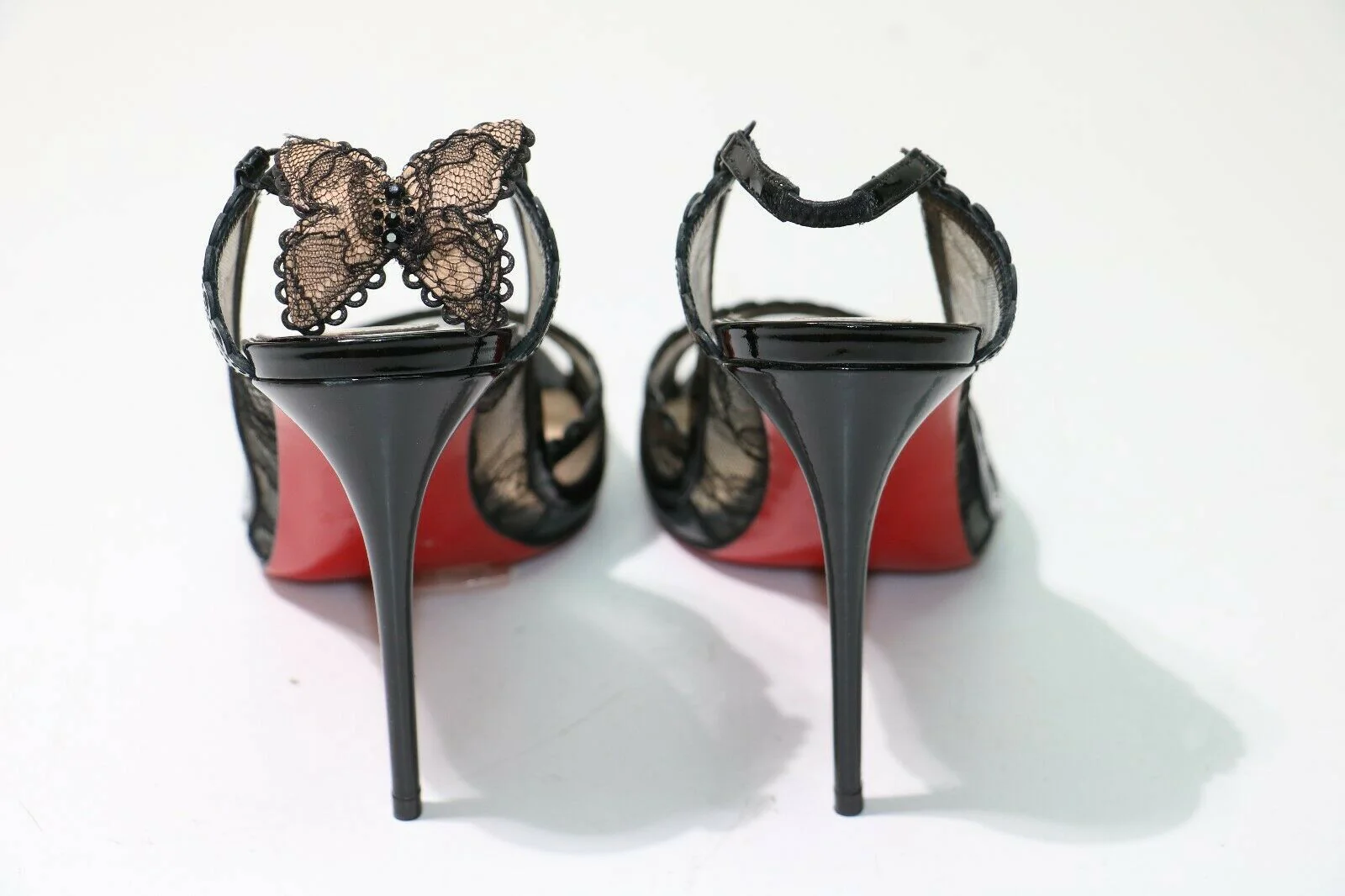 Christian Louboutin Hot Spring 100 Chantilly - CM47 - Sz: 38.5 - Version Black - Image 3