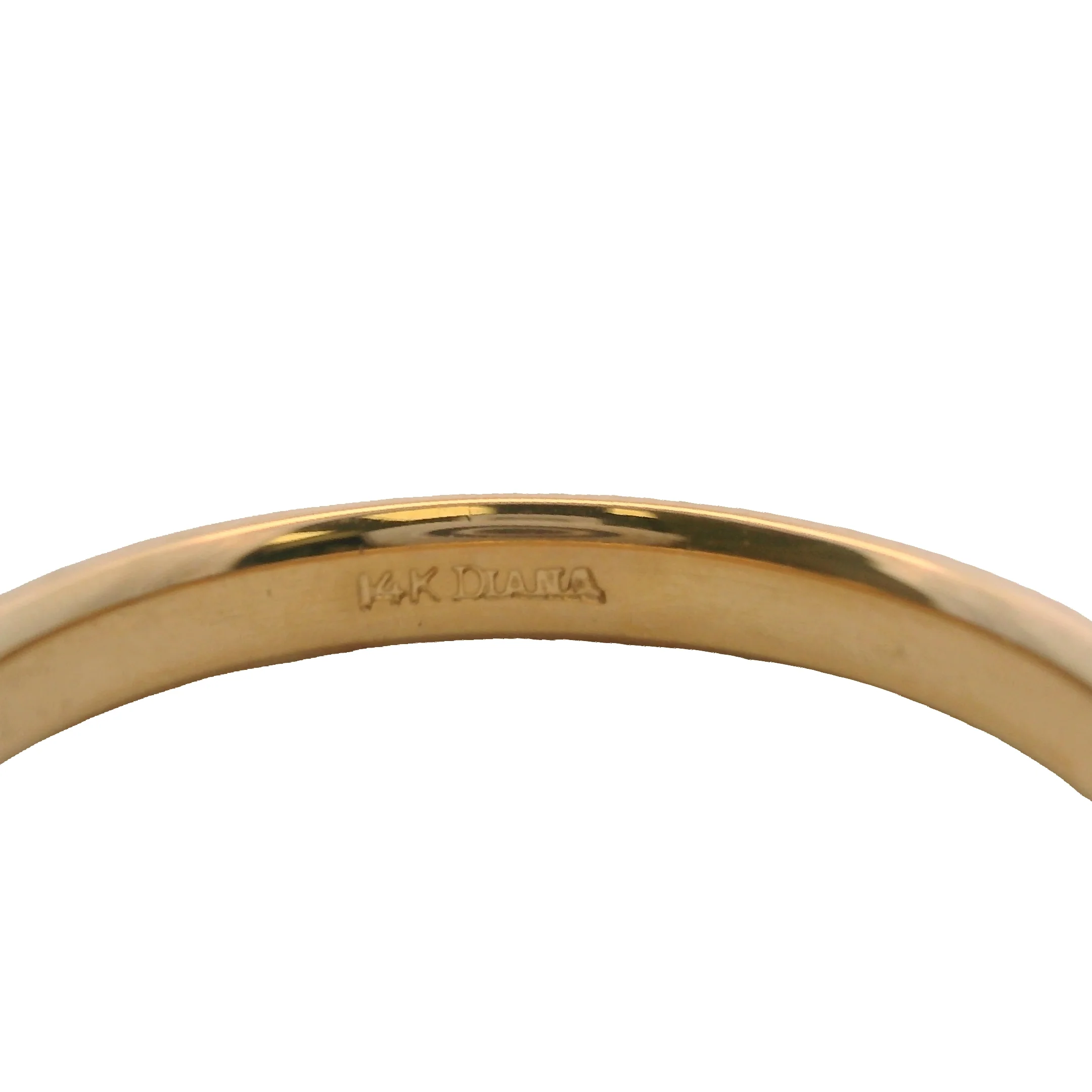 Diana Jewelry Solid 14kt Yellow Gold 3mm Size 11 Band Ring - Image 5