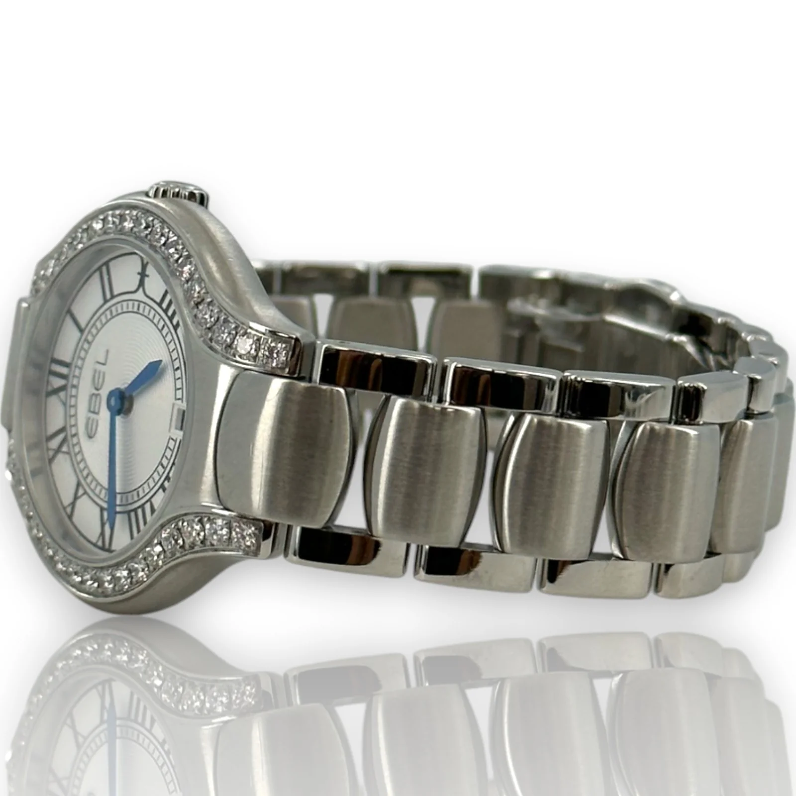 Ebel Beluga 9258N2s Diamond 30mm Silver Dial Stainless Steel Watch - Image 3