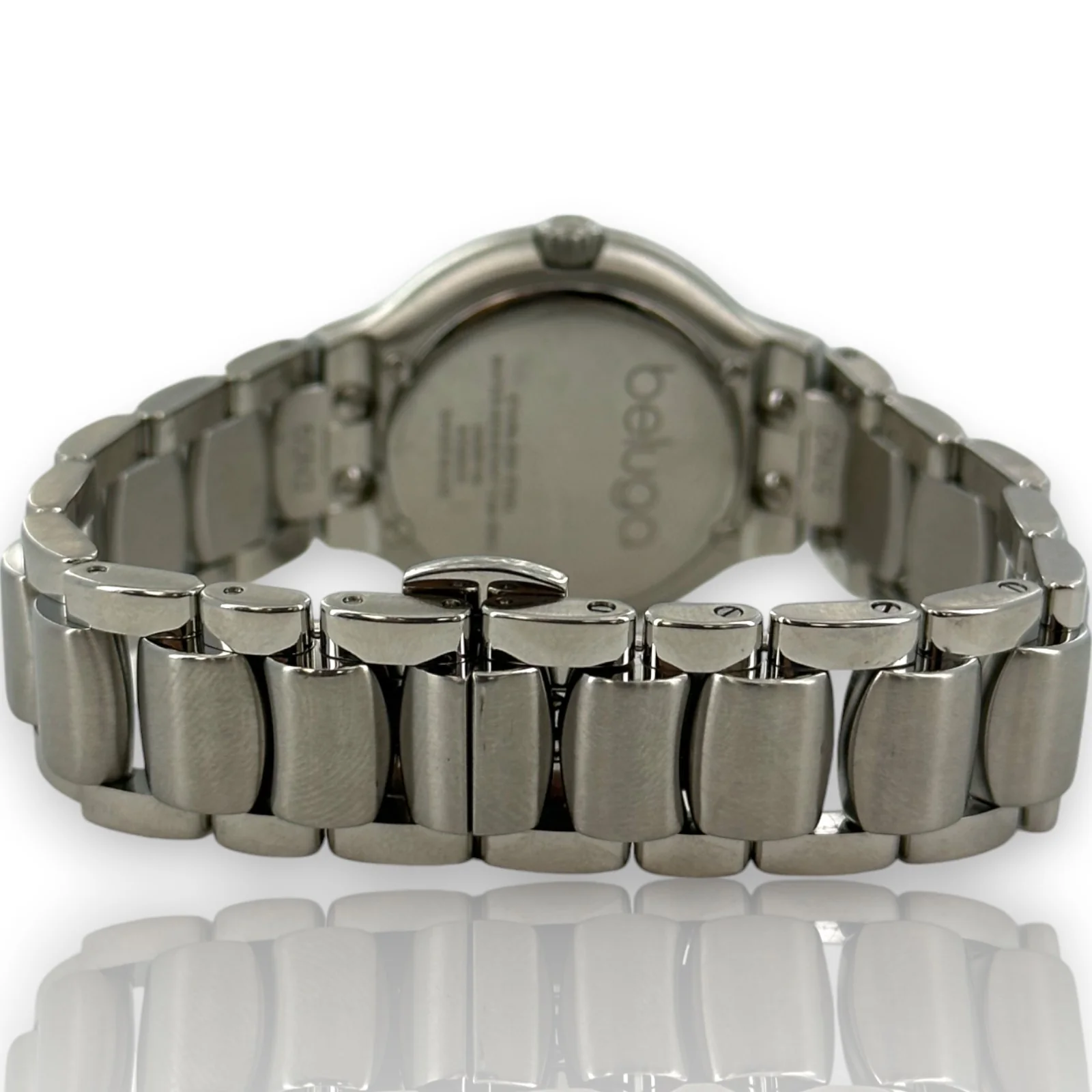 Ebel Beluga 9258N2s Diamond 30mm Silver Dial Stainless Steel Watch - Image 4