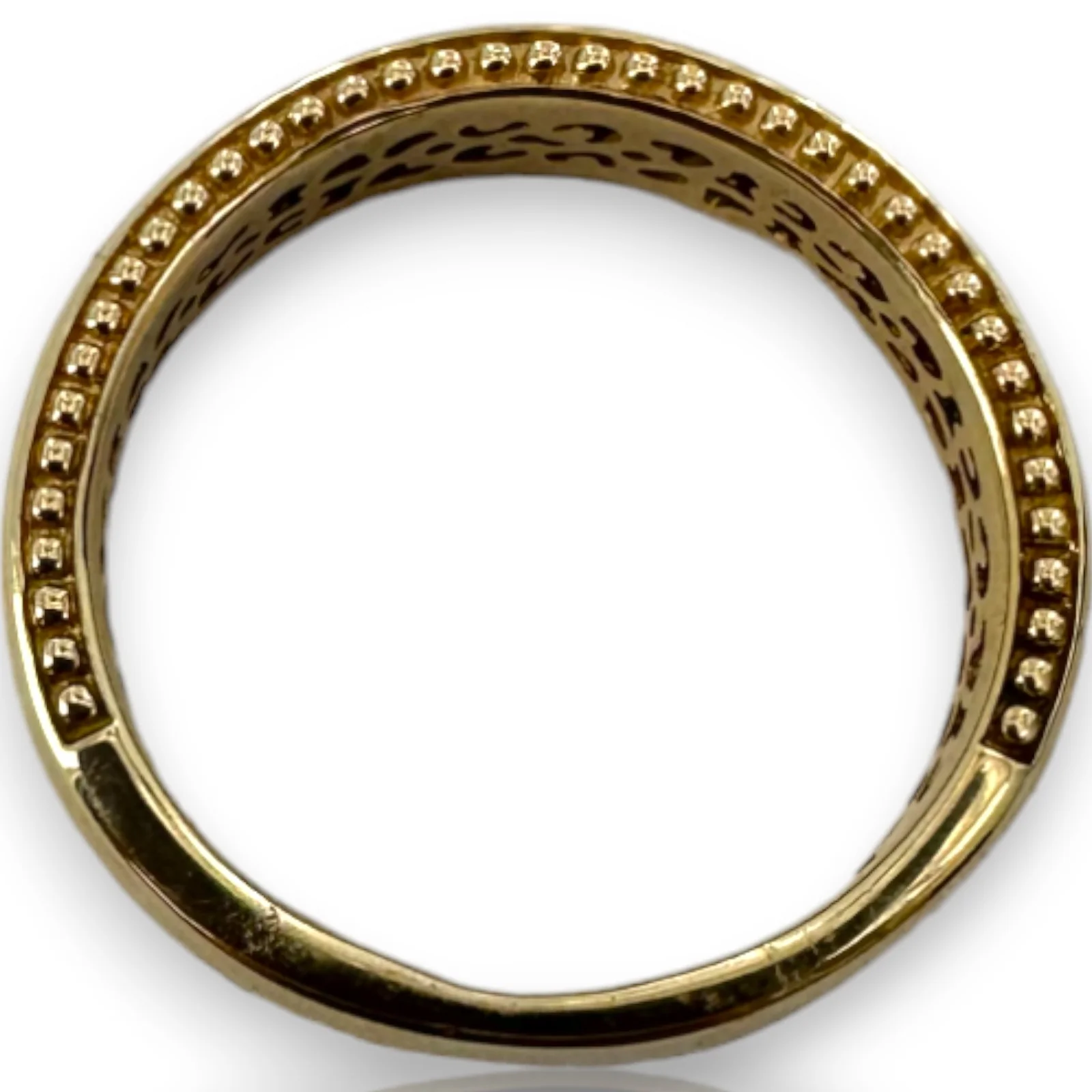 EFFY Jewelry Solid 14k Yellow Gold Channel Set Black Diamond 6mm Stackable Band Size 12 - Image 7