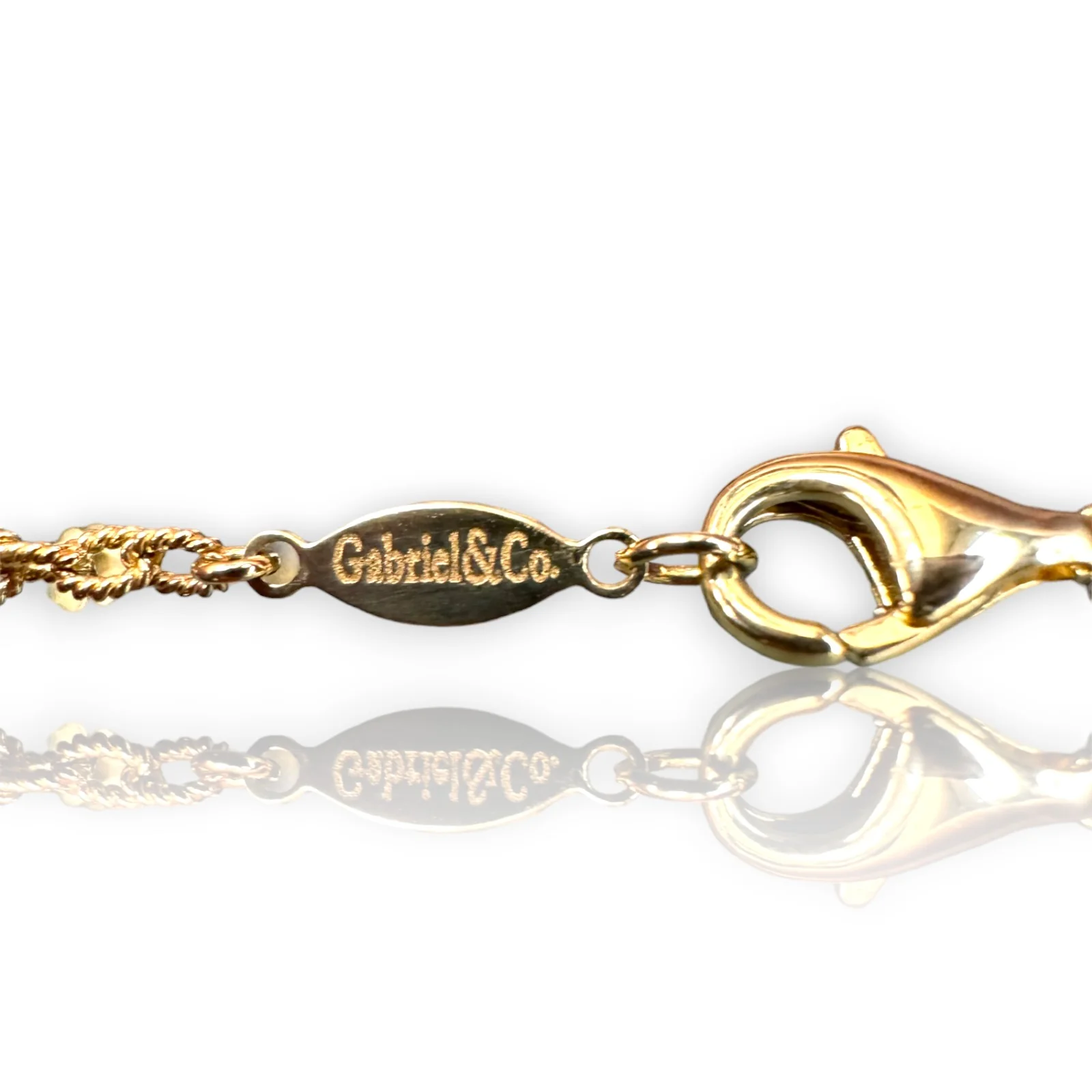 Gabriel and CO Solid 14kt Yellow Gold 12-Station Citrine Gemstone Necklace Textured Cable-Link Long 36" Chain - Image 8