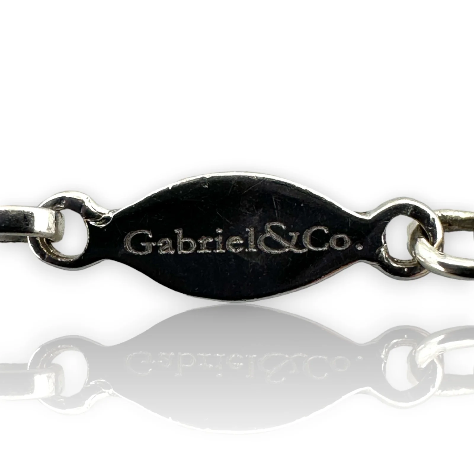 Gabriel & Co Signed 14k Solid White Gold Triple Small Rope 16" Chain - Image 5