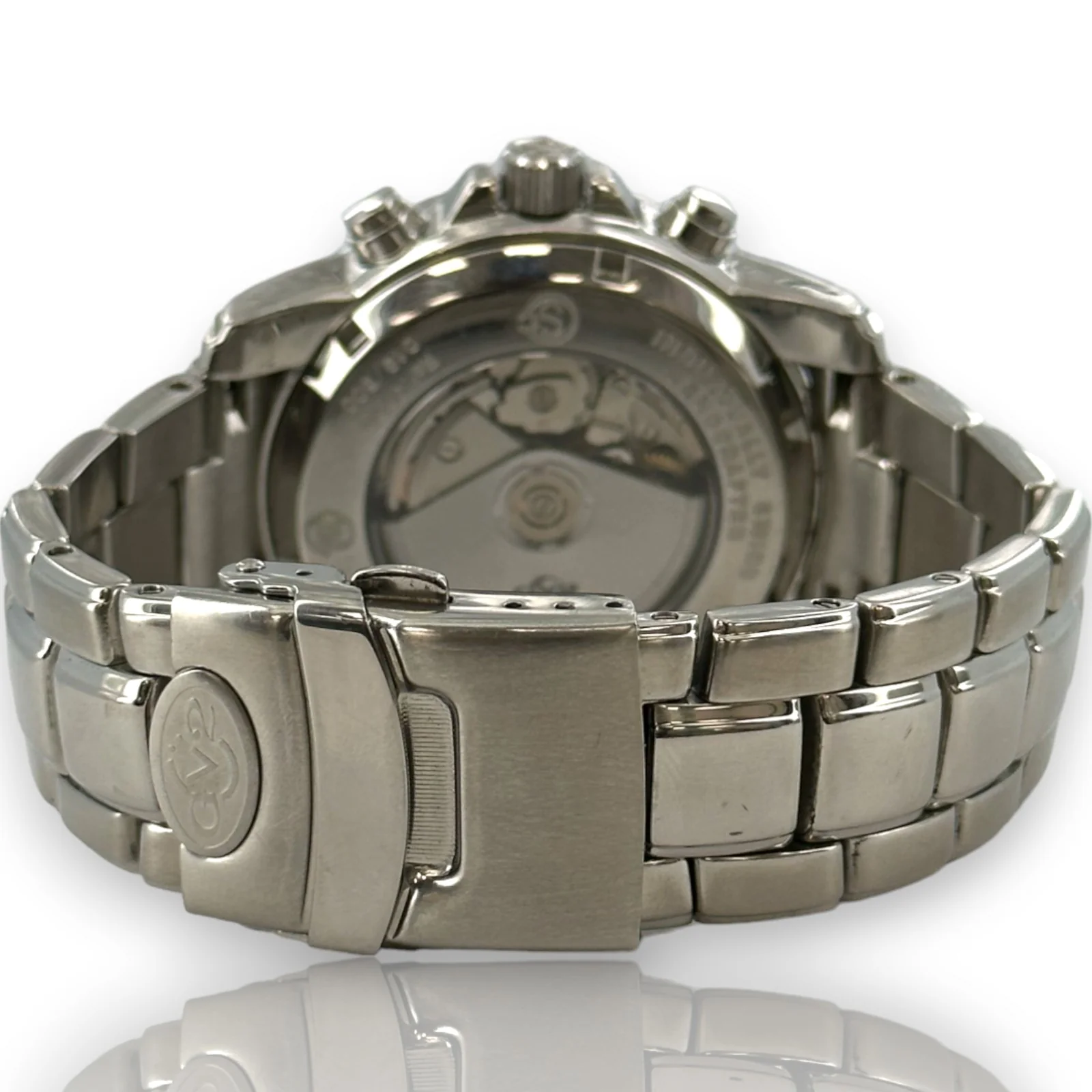Gervil Gv2 4700 44mm Stainless Steel Chrono Black Dial Limited Edition Watch - Image 5