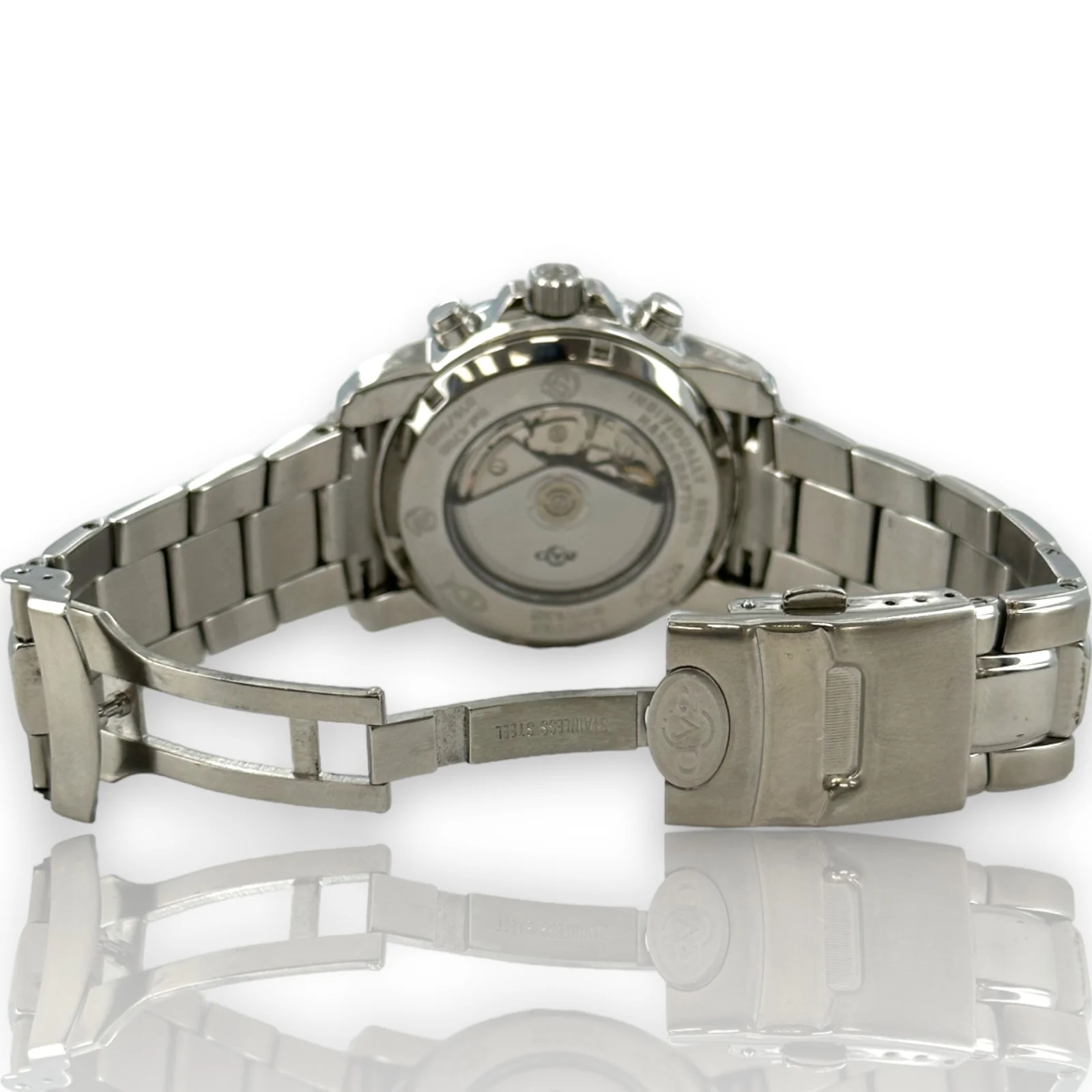 Gervil Gv2 4700 44mm Stainless Steel Chrono Black Dial Limited Edition Watch - Image 6