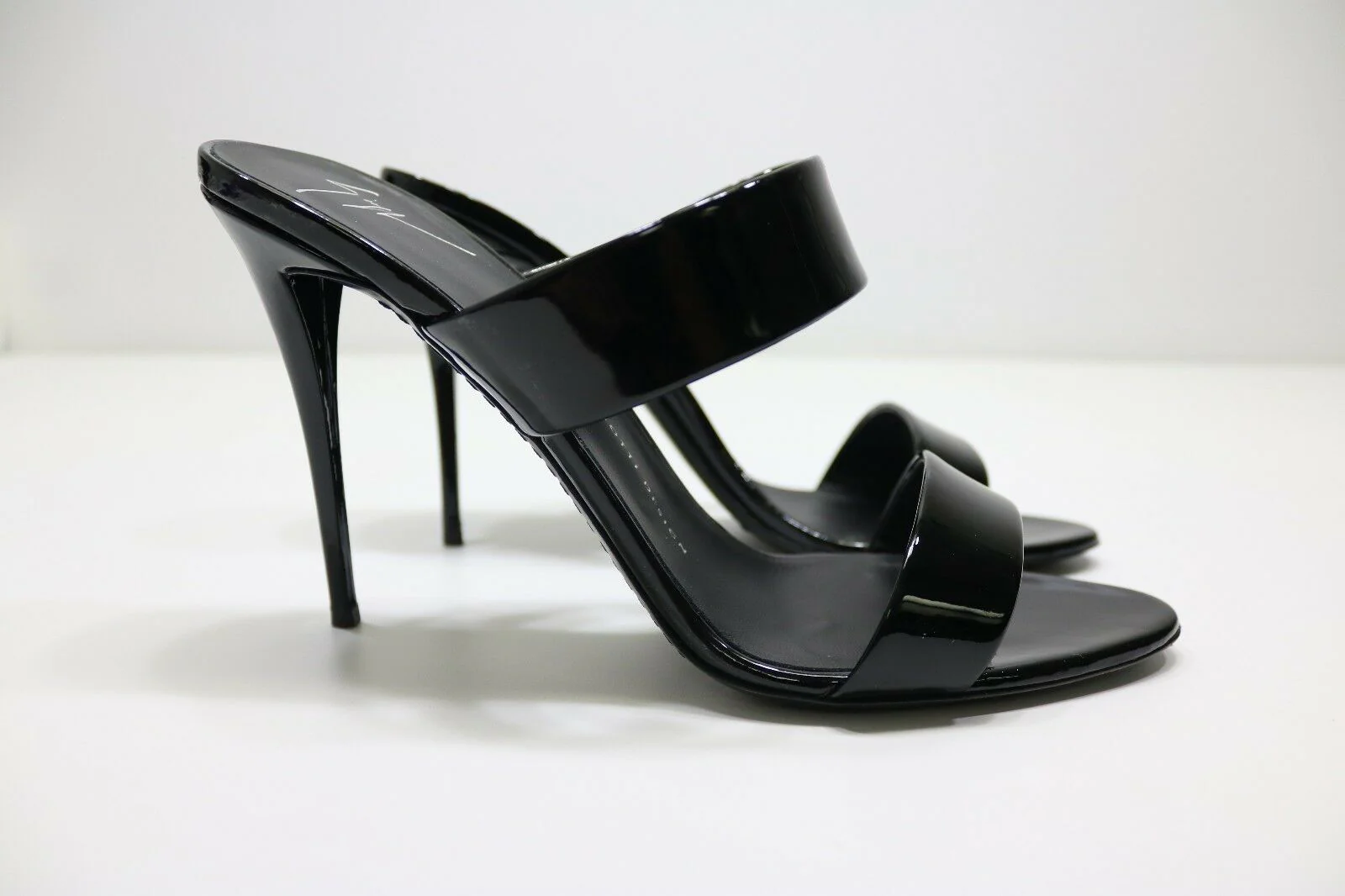Giuseppe Zanotti Black Patent Leather 'Coline' Stiletto Sandals Size 40 e50303 - Image 3