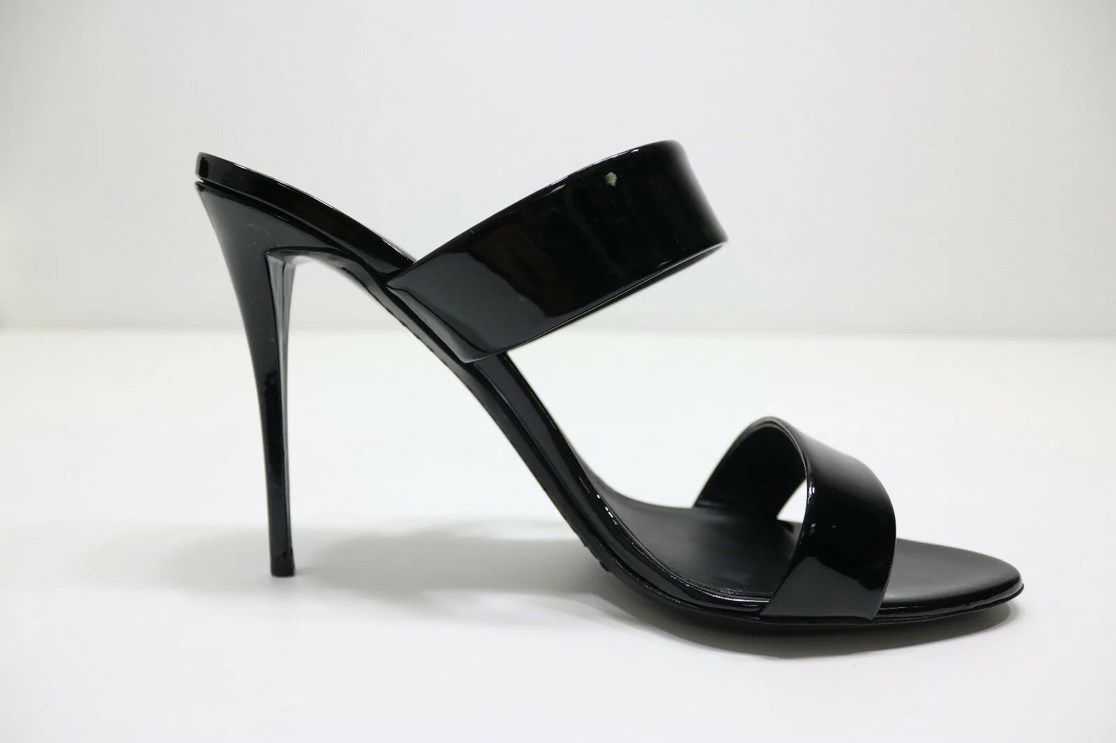 Giuseppe Zanotti Black Patent Leather 'Coline' Stiletto Sandals Size 40 e50303 - Image 5