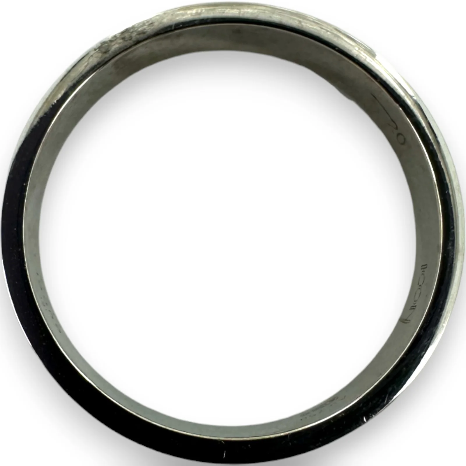GUCCI Icon Thin 18kt White Gold Monogramed GG 4mm Band - Image 6