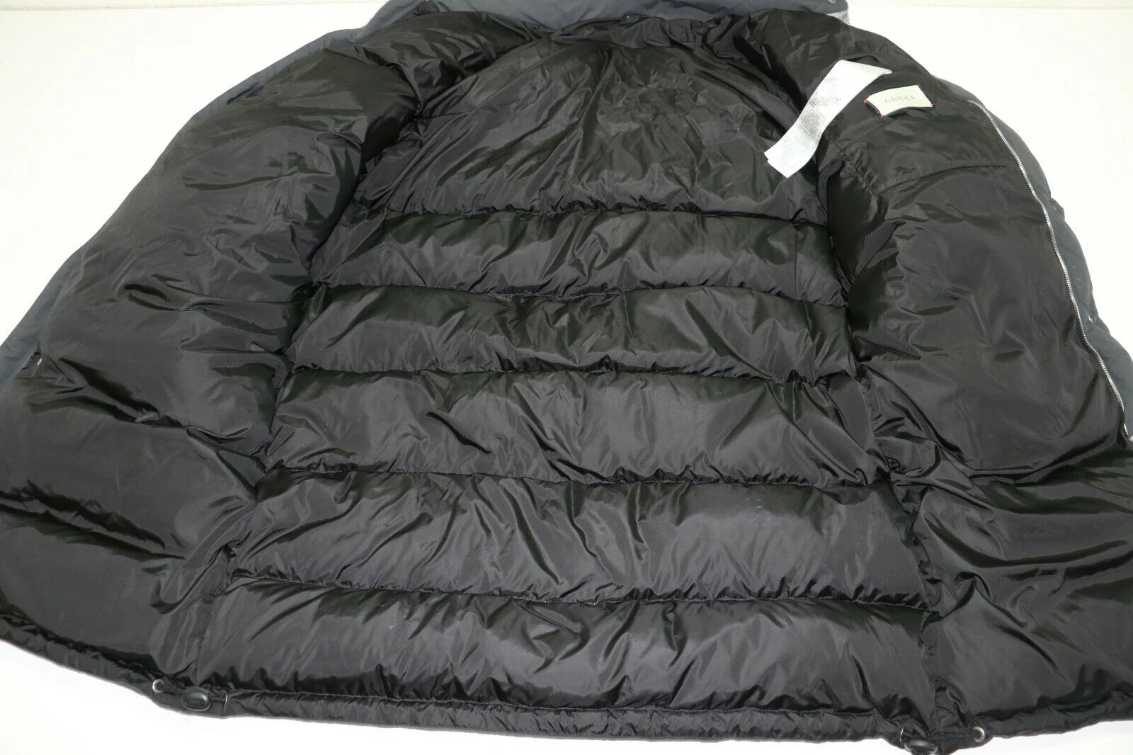 Gucci Jaquard Nylon Gray Jacket Size 48 - Image 6