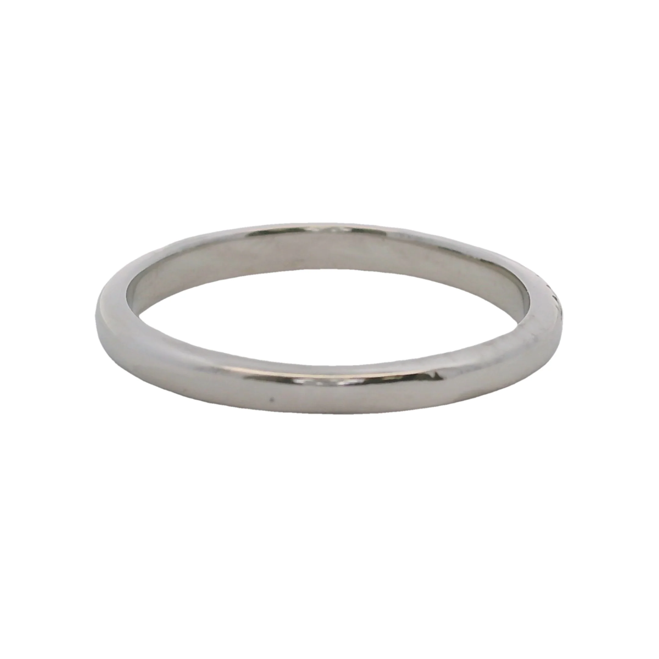 Harriet Kelsall 14kt White Gold and Diamond Half-Eternity Wedding Band Ring Size 6.75 - Image 4
