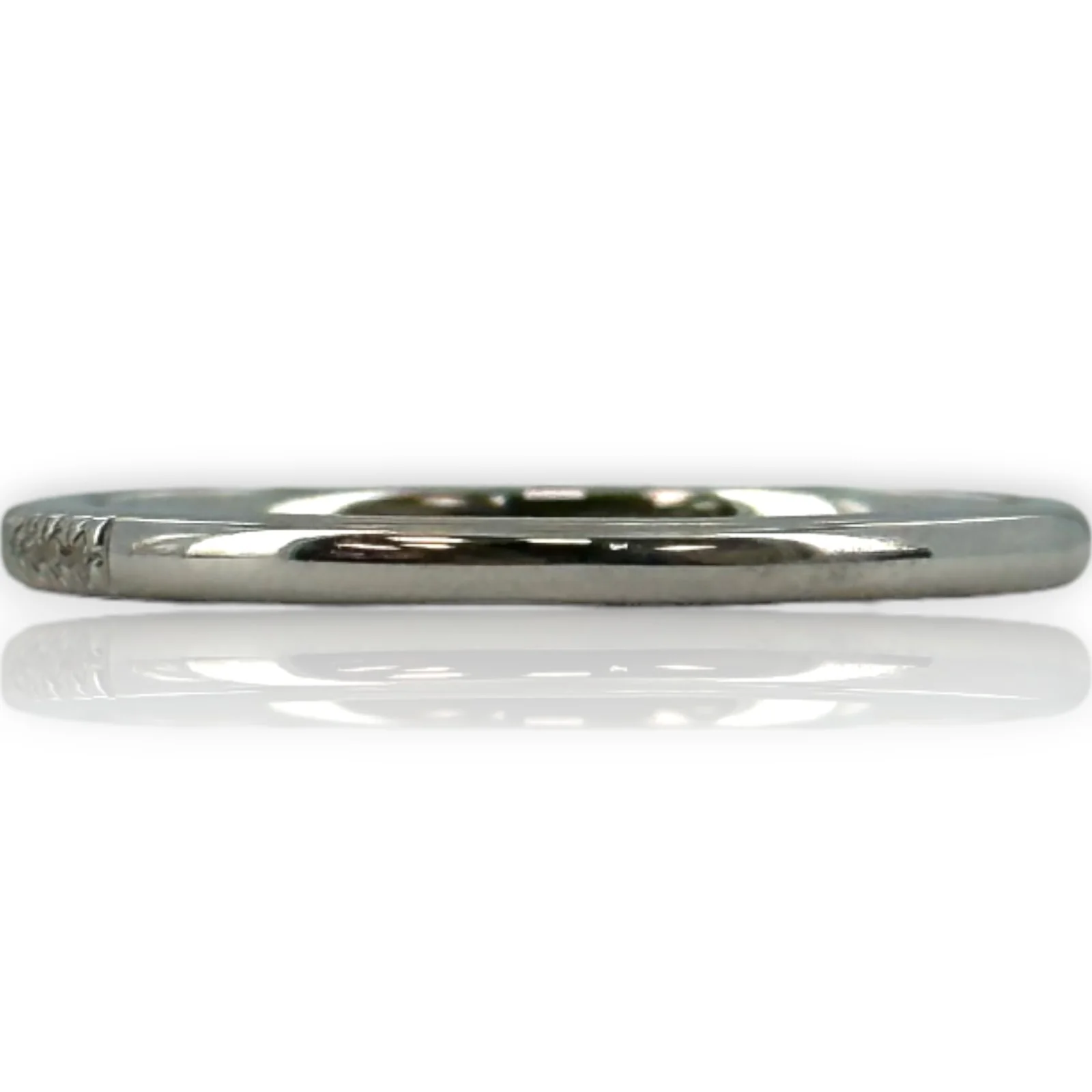 Harriet Kelsall 14kt White Gold and Diamond Thin Half Eternity Ring Wedding Band - Image 3