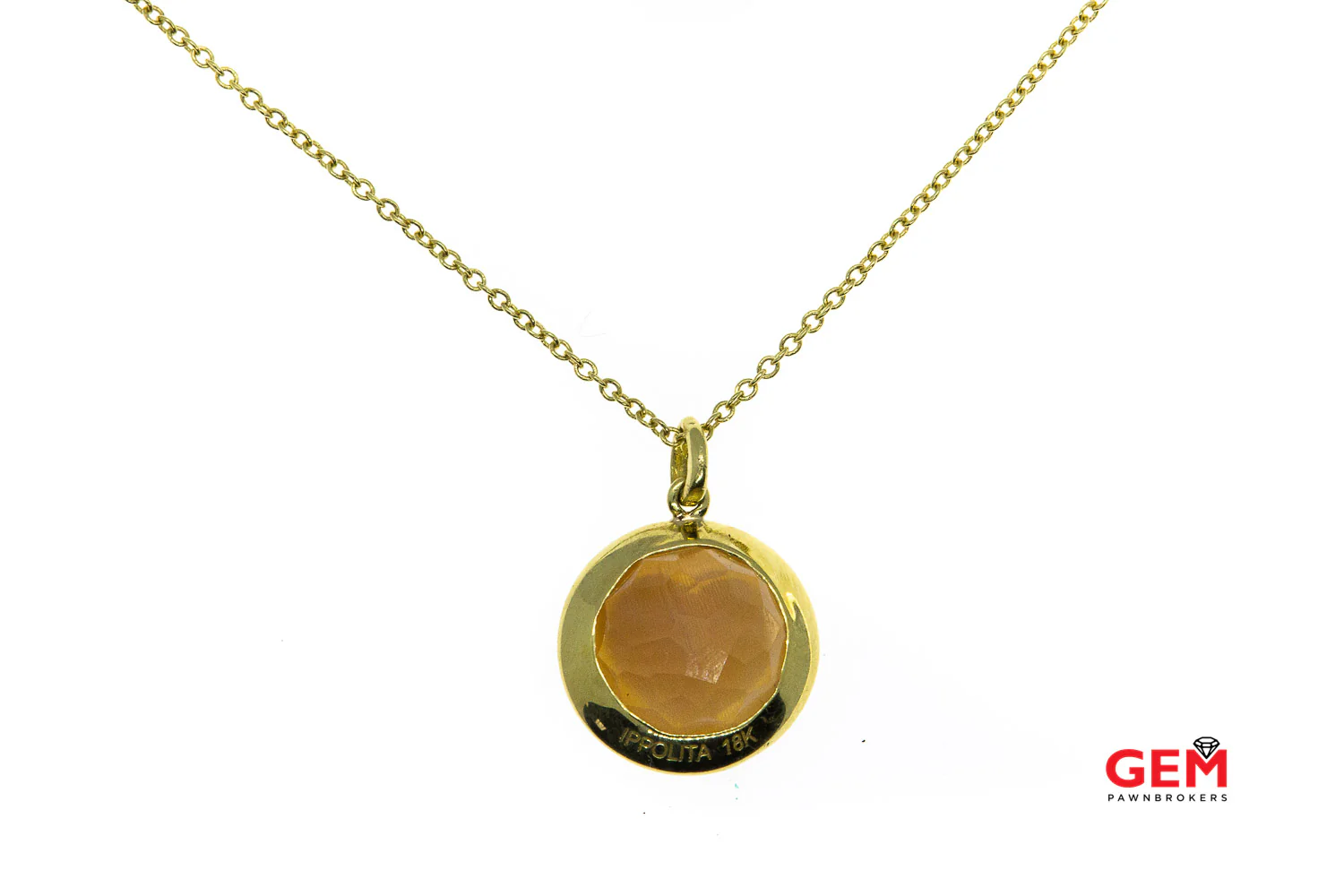 Ippolita Pink Quartz Heart Cameo Diamond 18k 750 Italy Gold Chain Necklace - Image 3