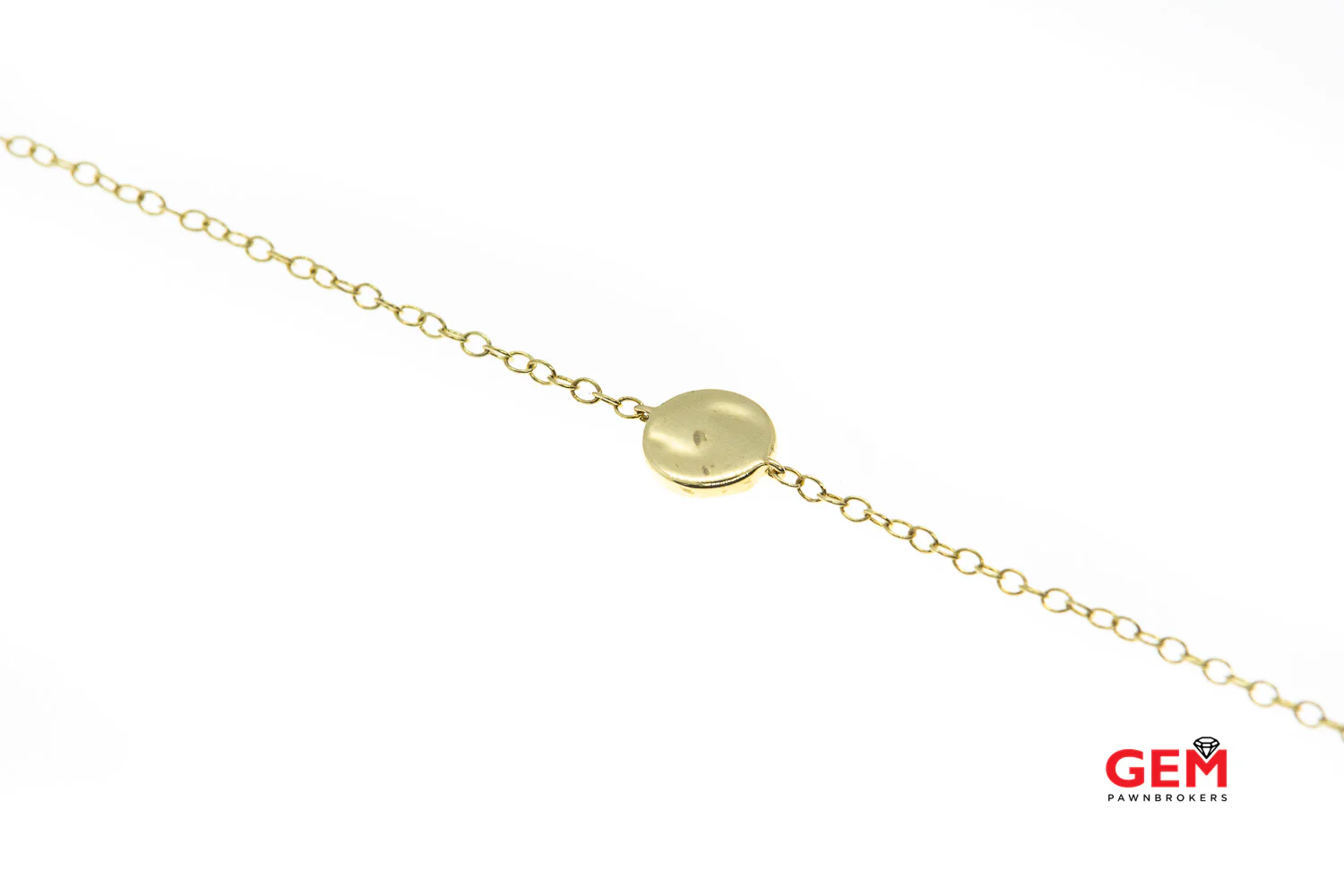 Ippolita Stardust Mini Disc Diamond Line 18K 750 Yellow Gold 7.25" Bracelet C - Image 3
