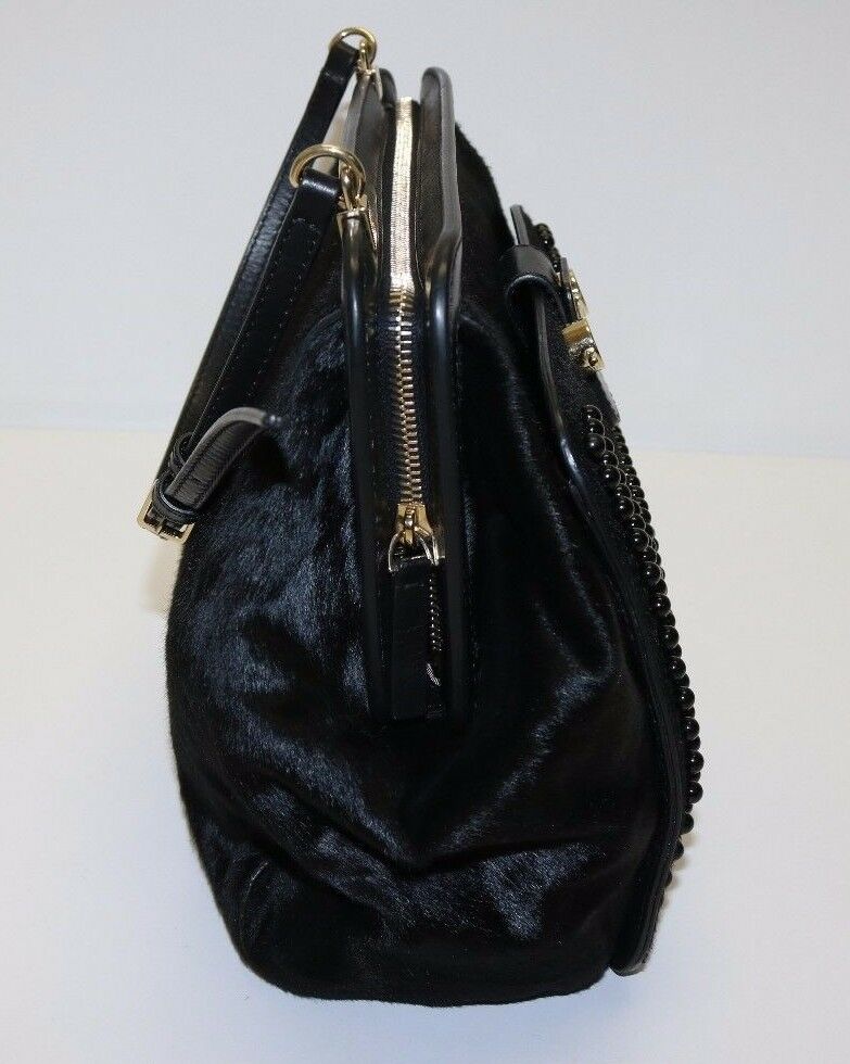 Jason Wu Daphne Studded Black Calf Hair Shoulder Bag - Image 4