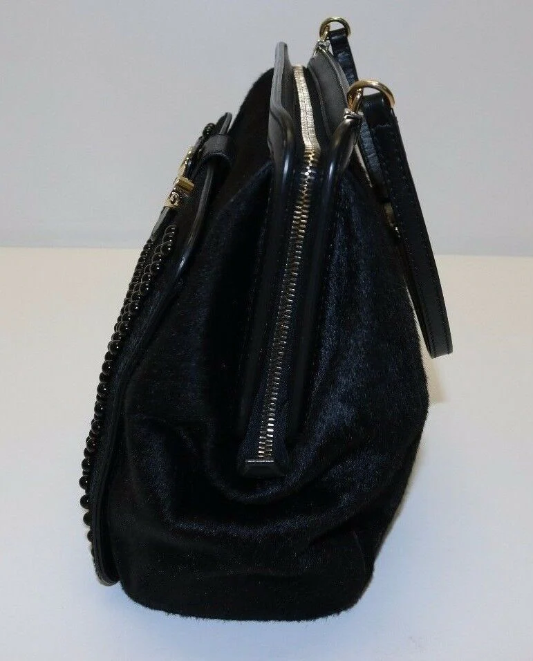 Jason Wu Daphne Studded Black Calf Hair Shoulder Bag - Image 5