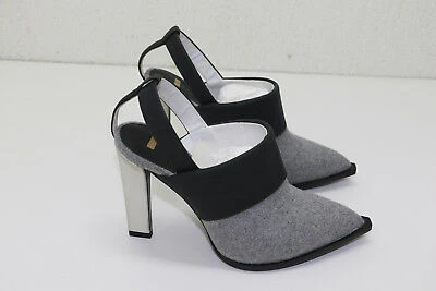 Karen Gallo 'Bryce' Slingback Pump Gray and Black - Pre-Owned - Image 3