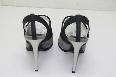Karen Gallo 'Bryce' Slingback Pump Gray and Black - Pre-Owned - Image 4