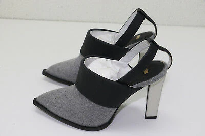 Karen Gallo 'Bryce' Slingback Pump Gray and Black - Pre-Owned - Image 5