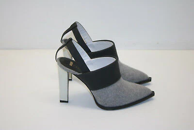 Karen Gallo 'Bryce' Slingback Pump Gray and Black - Pre-Owned - Image 3