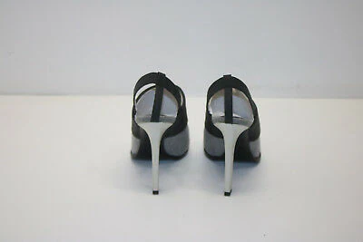 Karen Gallo 'Bryce' Slingback Pump Gray and Black - Pre-Owned - Image 4