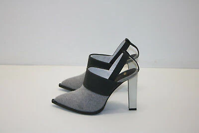 Karen Gallo 'Bryce' Slingback Pump Gray and Black - Pre-Owned - Image 5