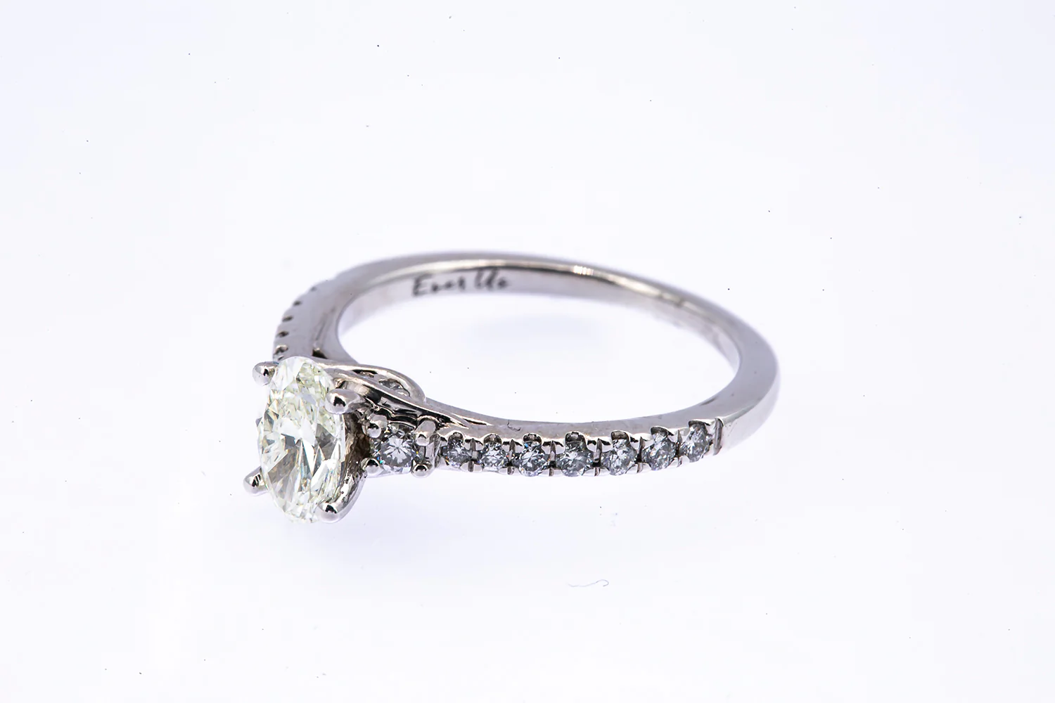 Kay Ever Us Collection Diamond 5/8 CT TW 14K 585 White Gold Engagement Ring Sz 5 - Image 3