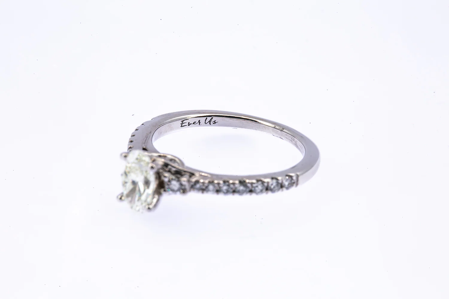Kay Ever Us Collection Diamond 5/8 CT TW 14K 585 White Gold Engagement Ring Sz 5 - Image 4