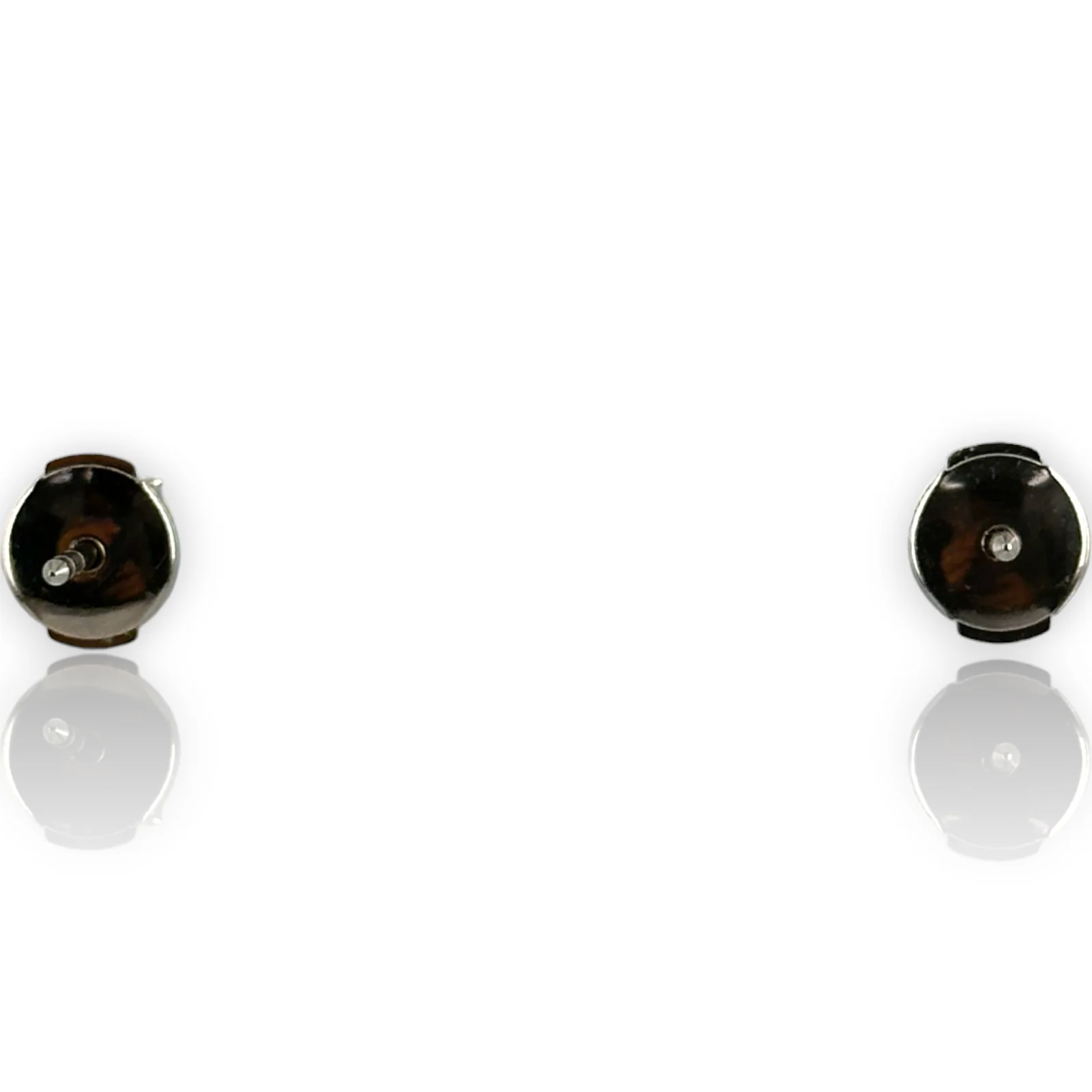 Leo Diamond Stud Earrings 0.46ctw SI1-2 F-G Cert 541698 Platinum Setting - Image 2