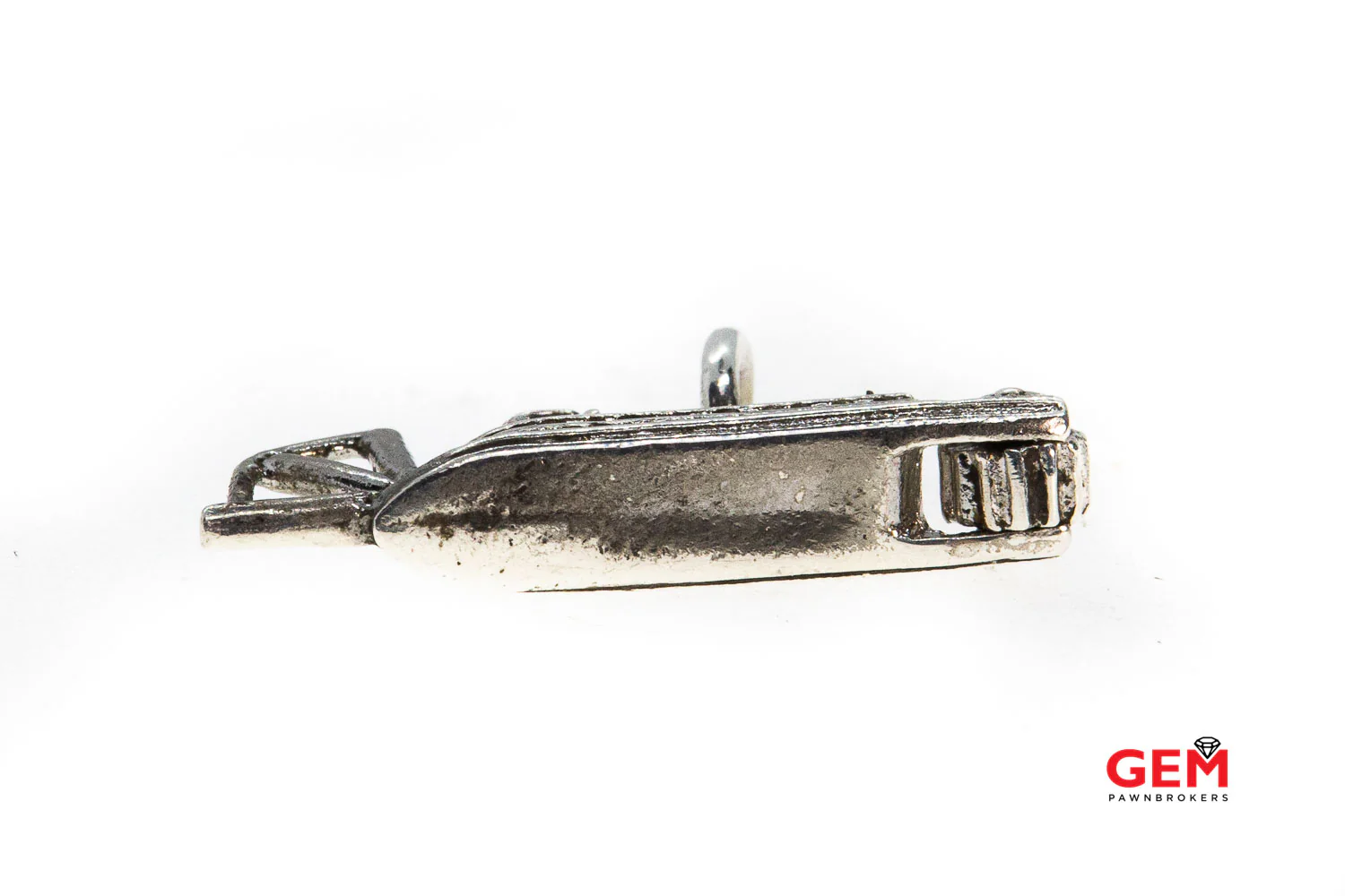 LeStage Paddle Wheel Steam Cruise Ship Charm 925 White River Boat Pendant - Image 3